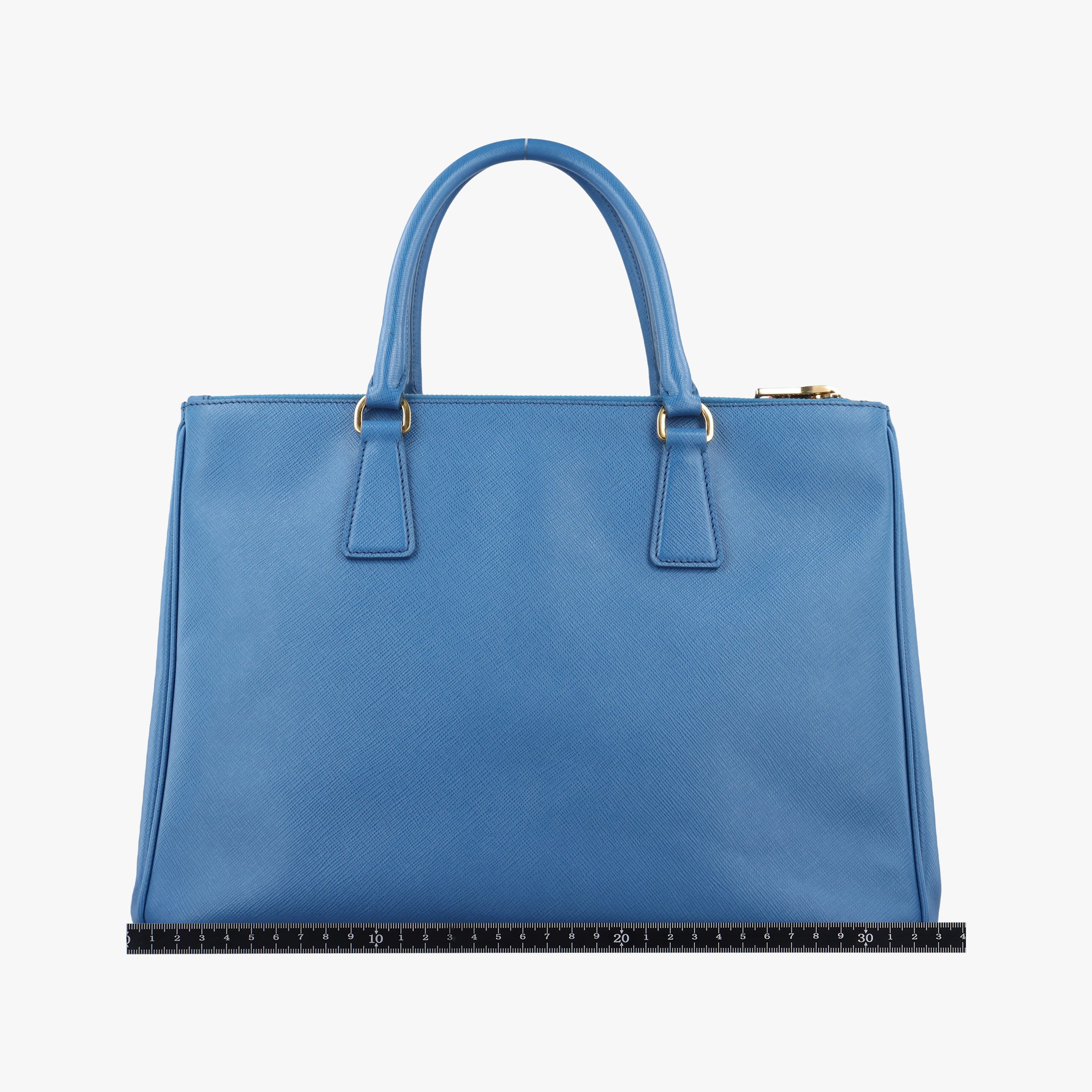 Pre-owned Prada Galleria Blue SAFFIANO Leather BN1801 handbag | stylenewstar