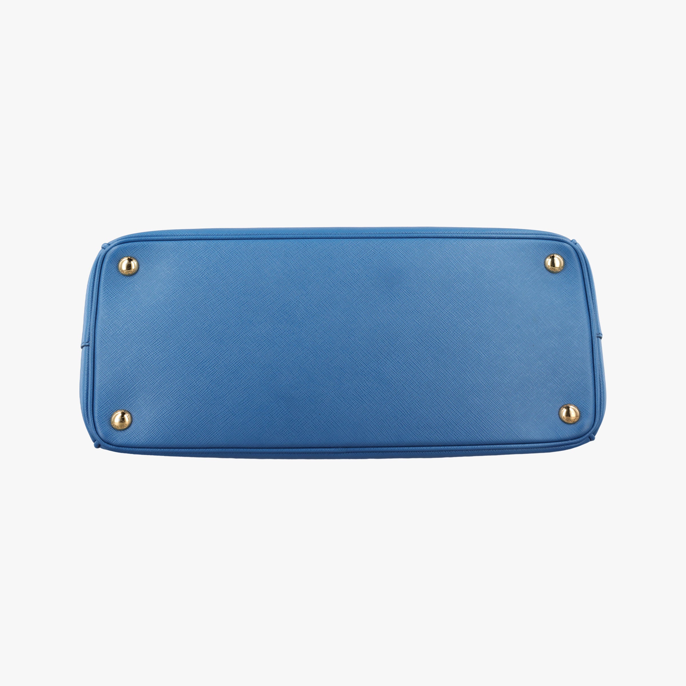 Pre-owned Prada Galleria Blue SAFFIANO Leather BN1801 handbag | stylenewstar