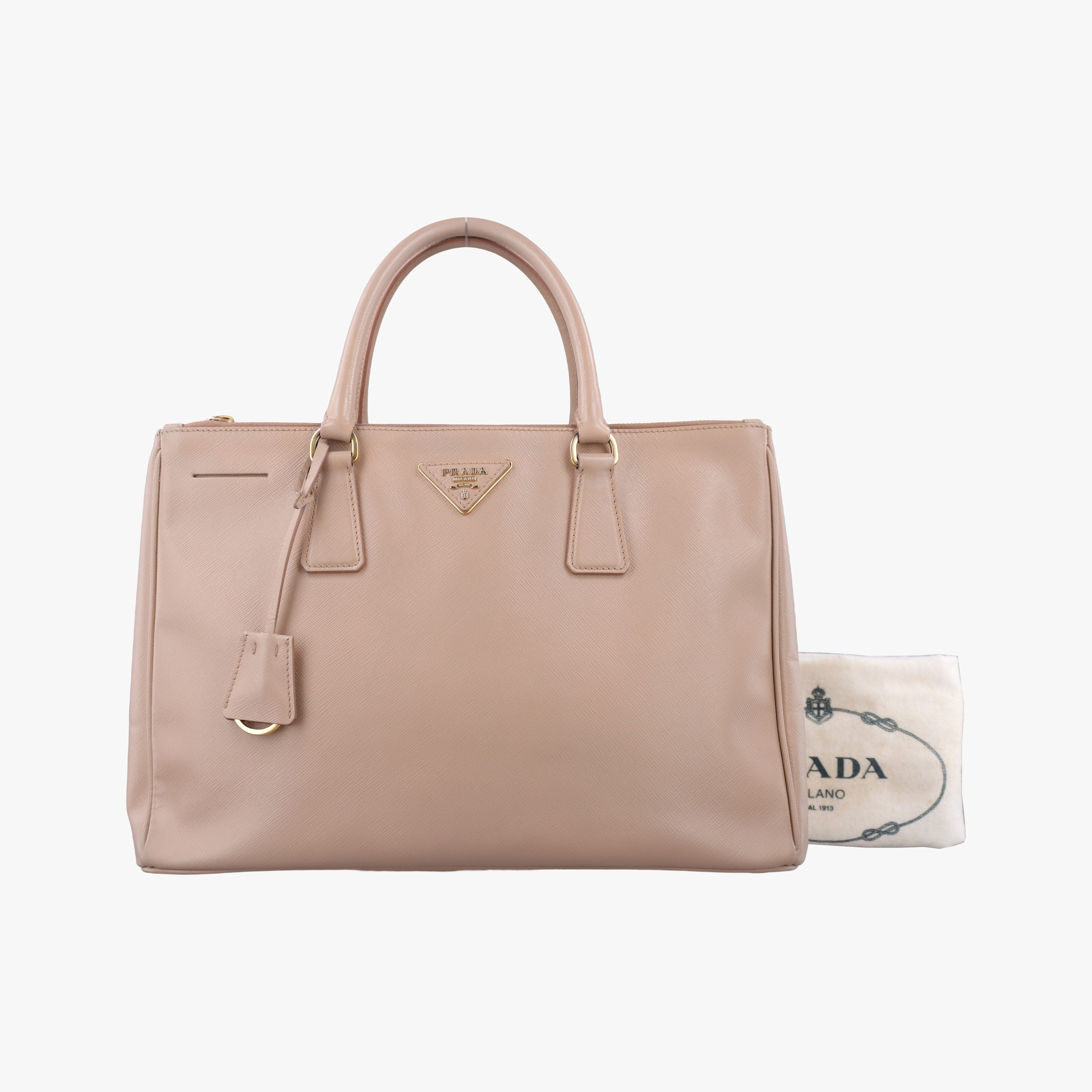 Pre-owned Prada Galleria Pink SAFFIANO Leather BN2274 handbag | stylenewstar