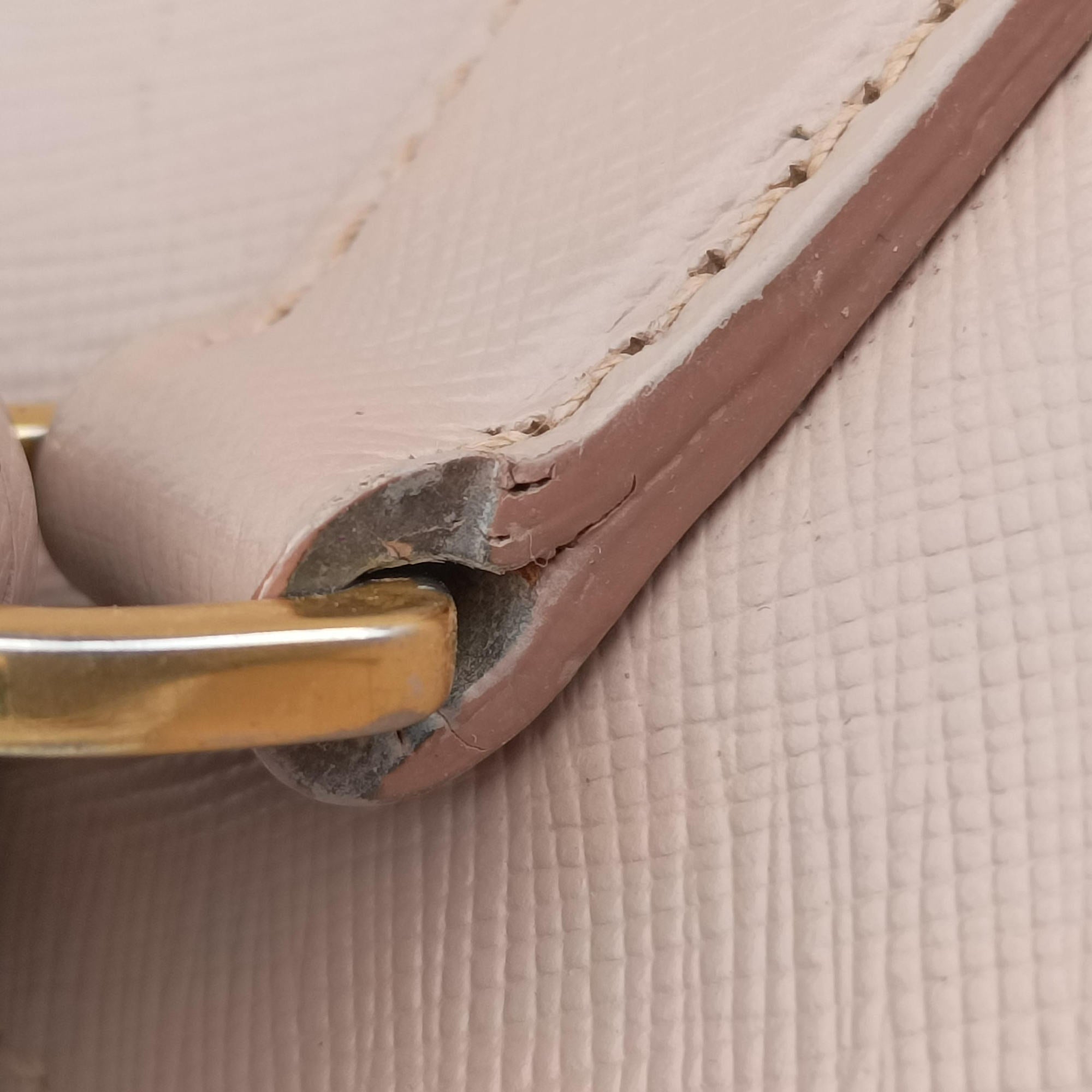 Pre-owned Prada Galleria Pink SAFFIANO Leather BN2274 handbag | stylenewstar