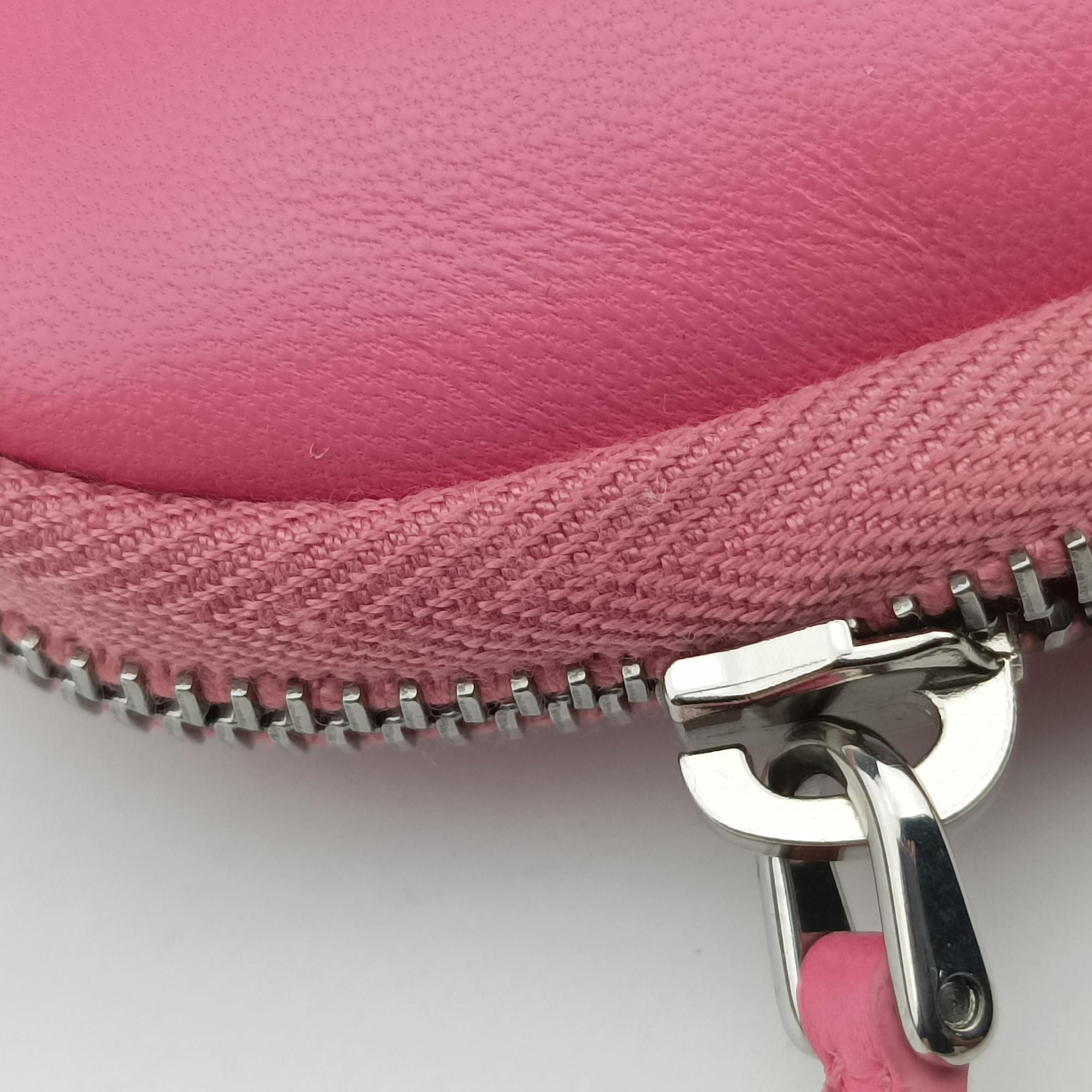 Pre-owned Prada Triangle mini Pink Leather 1NR015 shoulderbag | stylenewstar