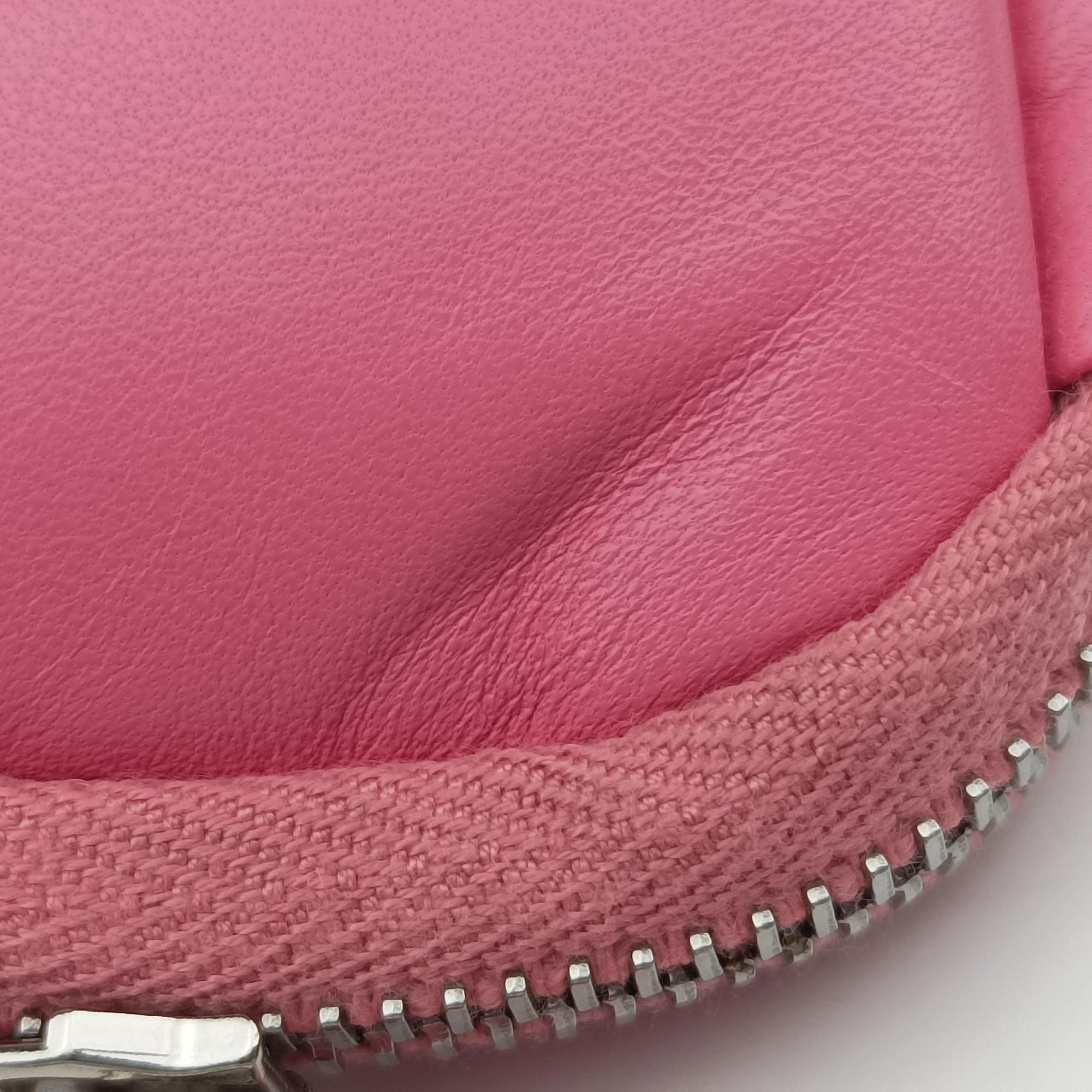 Pre-owned Prada Triangle mini Pink Leather 1NR015 shoulderbag | stylenewstar