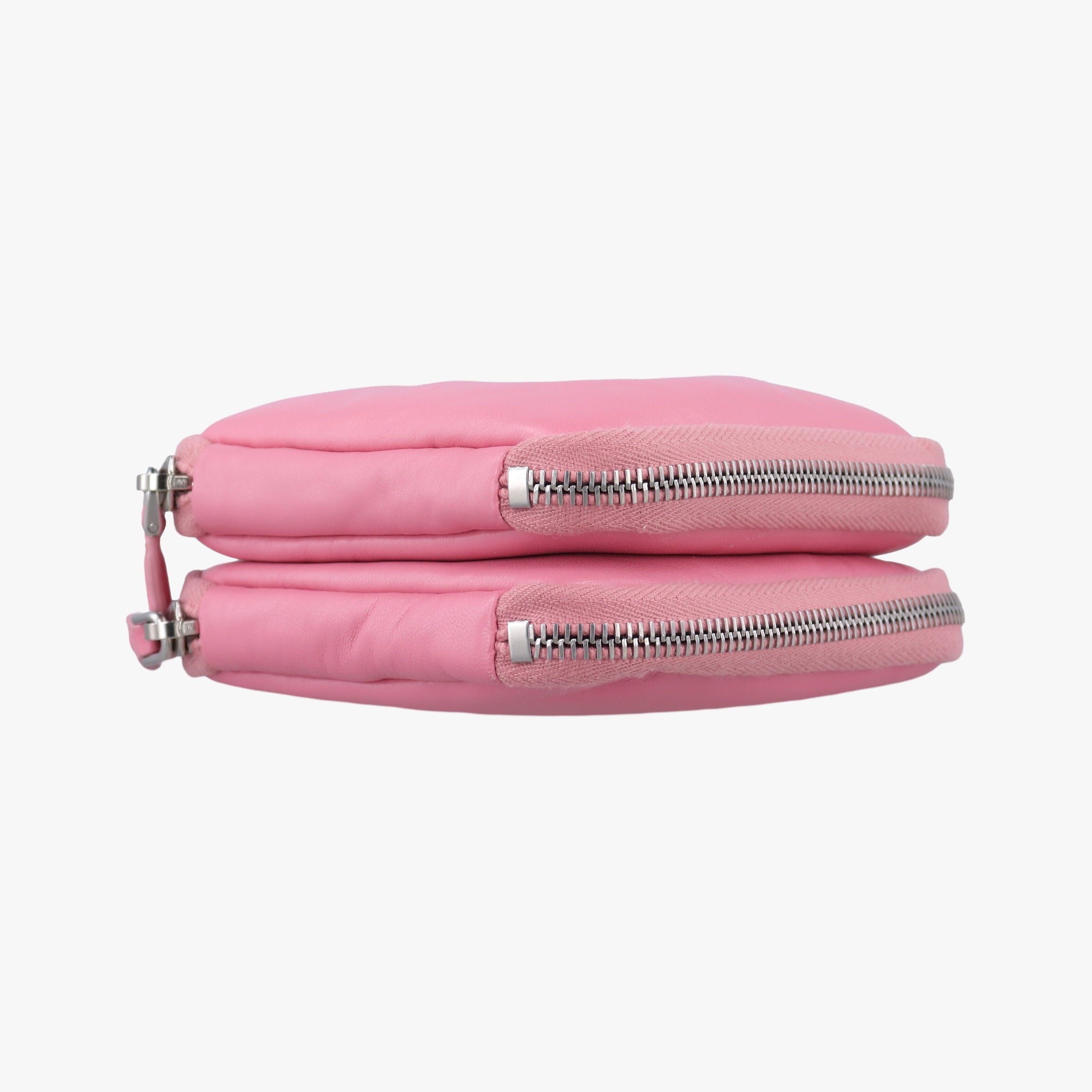 Pre-owned Prada Triangle mini Pink Leather 1NR015 shoulderbag | stylenewstar