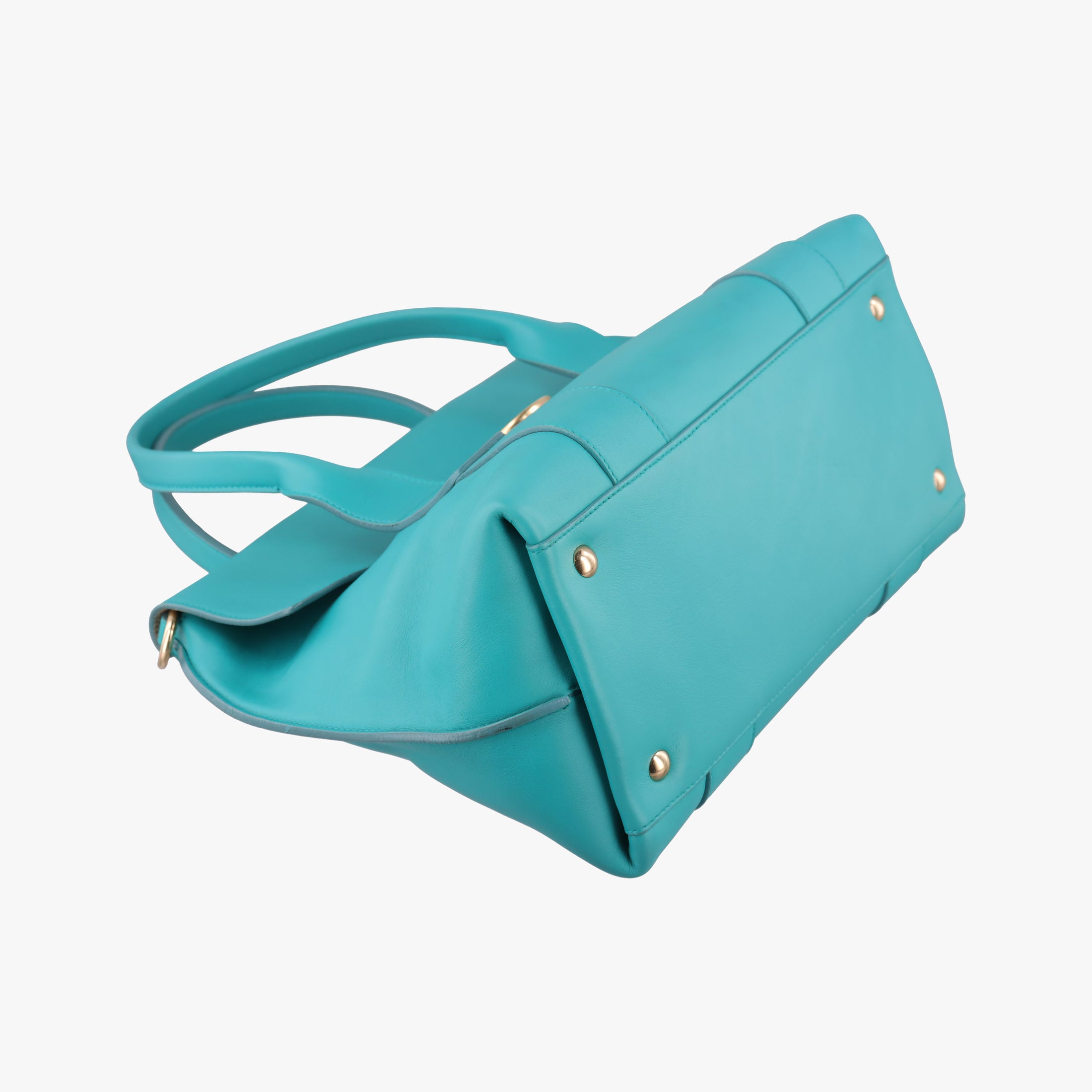 Pre-owned Ferragamo Sookie Blue Leather  shoulderbag | stylenewstar