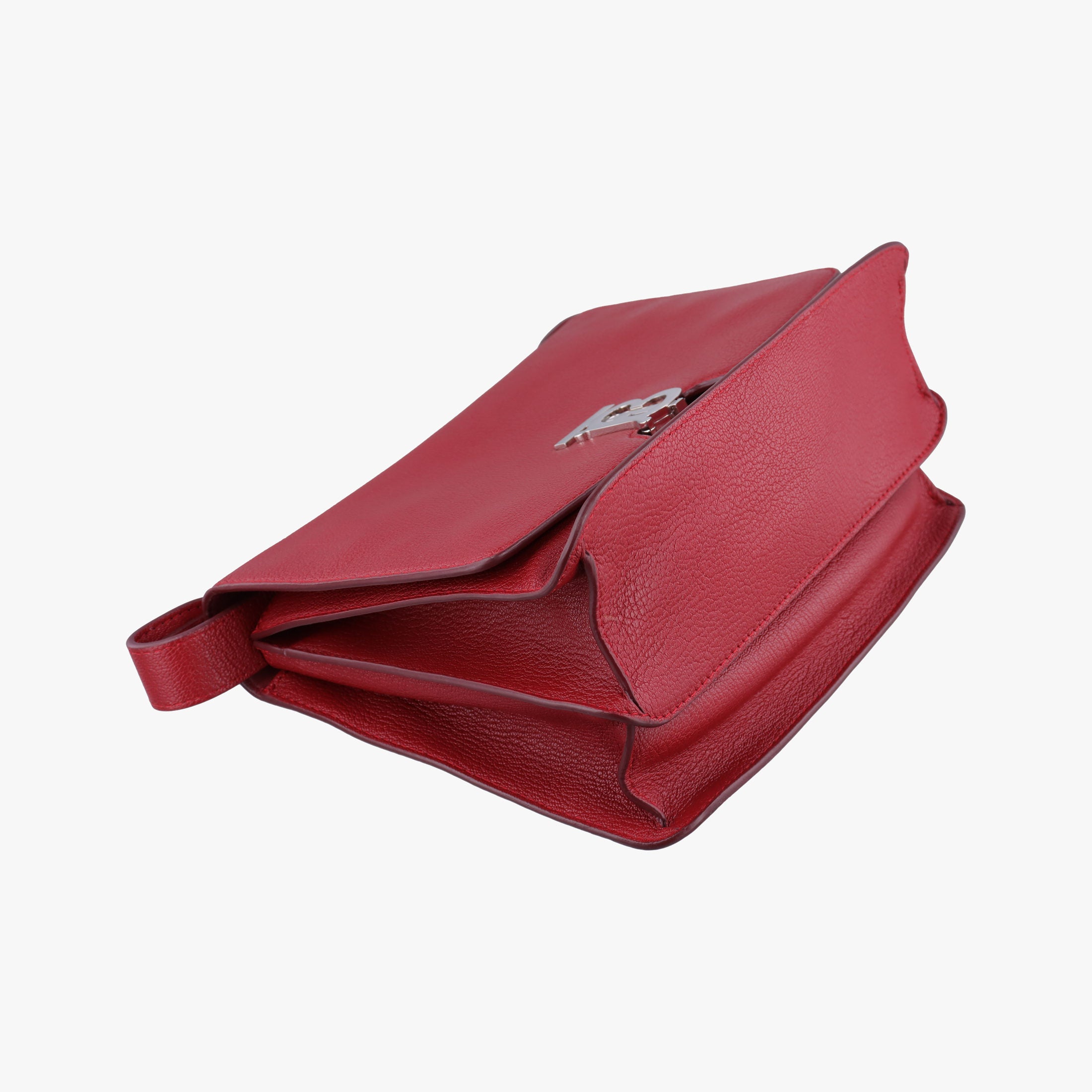 Pre-owned Burberry TB logo Red Leather  shoulderbag | stylenewstar