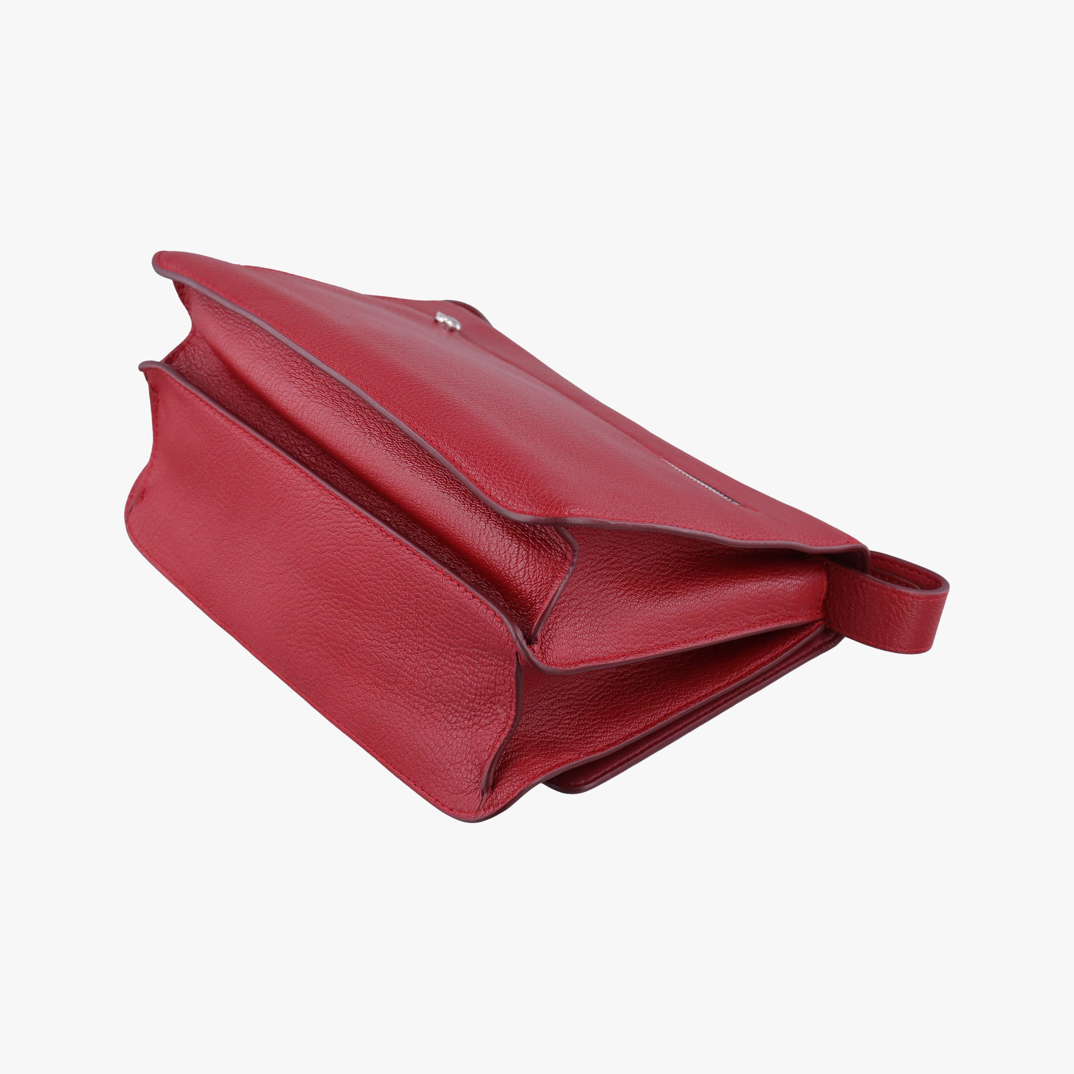 Pre-owned Burberry TB logo Red Leather  shoulderbag | stylenewstar