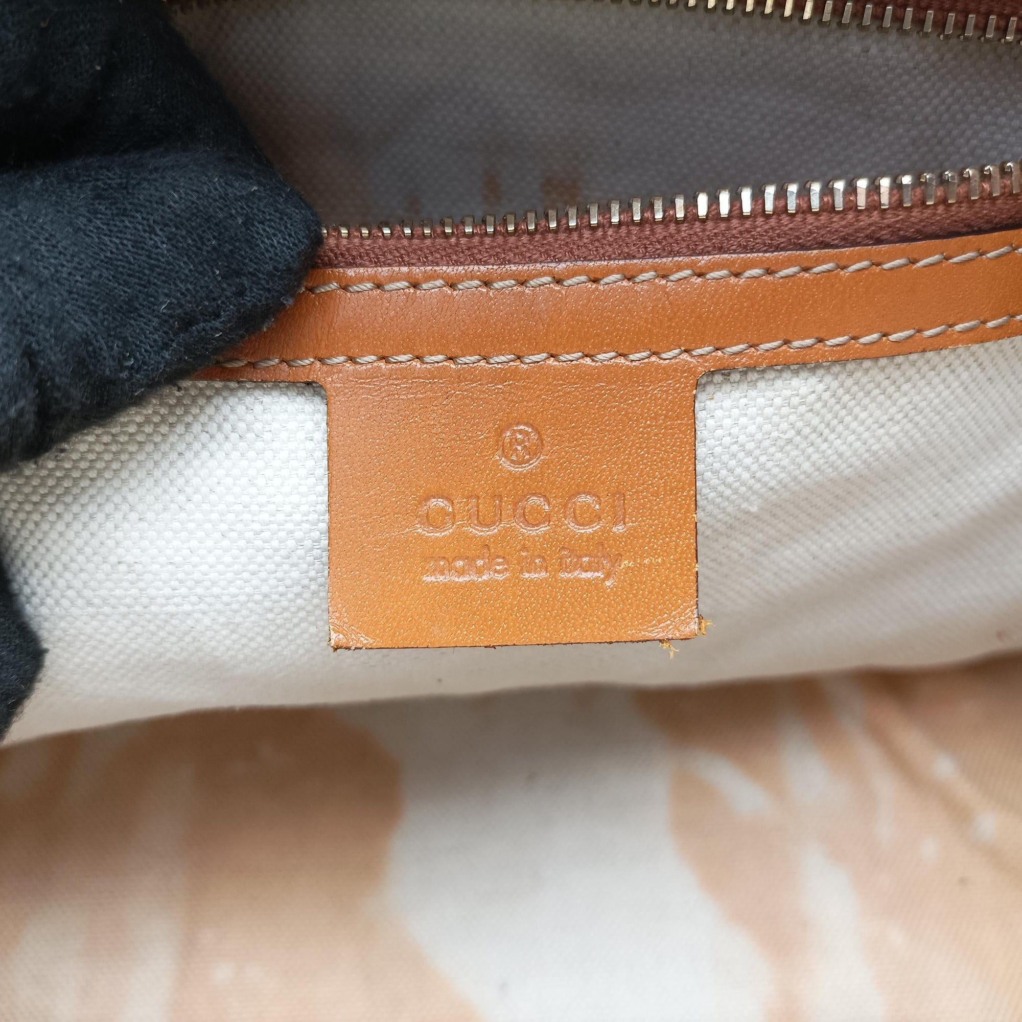 Pre-owned Gucci Sherry Line Multicolour canvas×leather 247205 handbag | stylenewstar