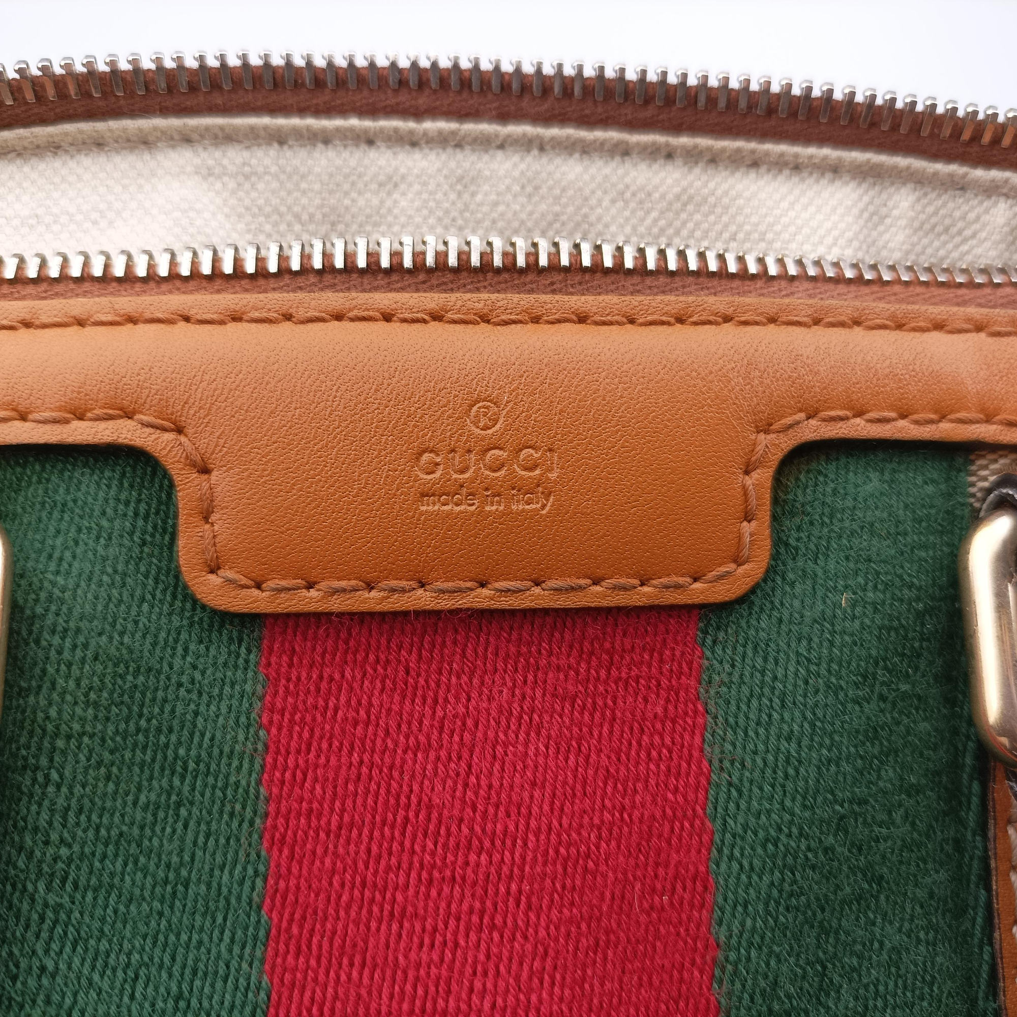 Pre-owned Gucci Sherry Line Multicolour canvas×leather 247205 handbag | stylenewstar