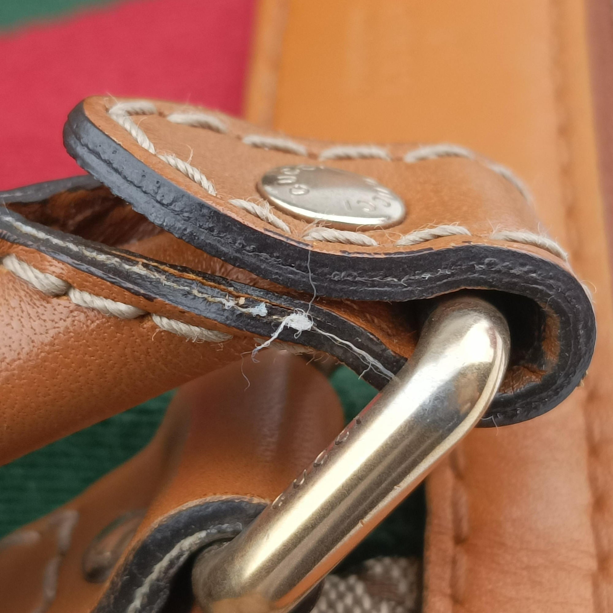 Pre-owned Gucci Sherry Line Multicolour canvas×leather 247205 handbag | stylenewstar