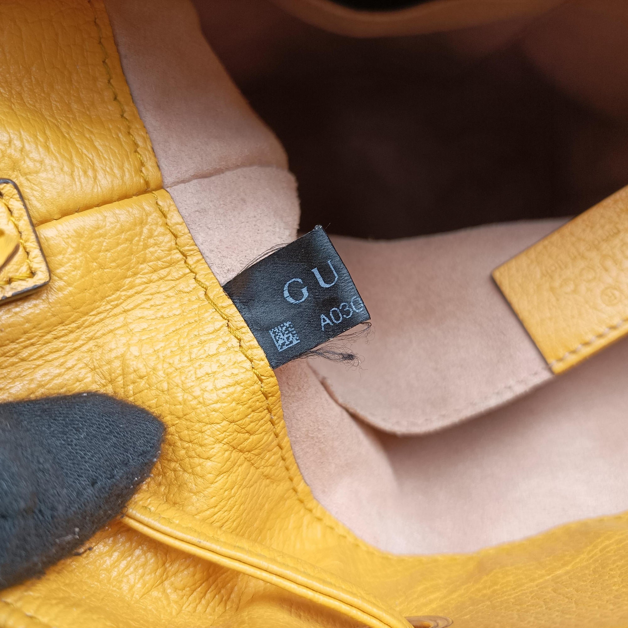 Secondhand Gucci Ophidia Yellow × Beige × Multicolor PVC coated canvas×Leather 550621 shoulderbag | stylenewstar