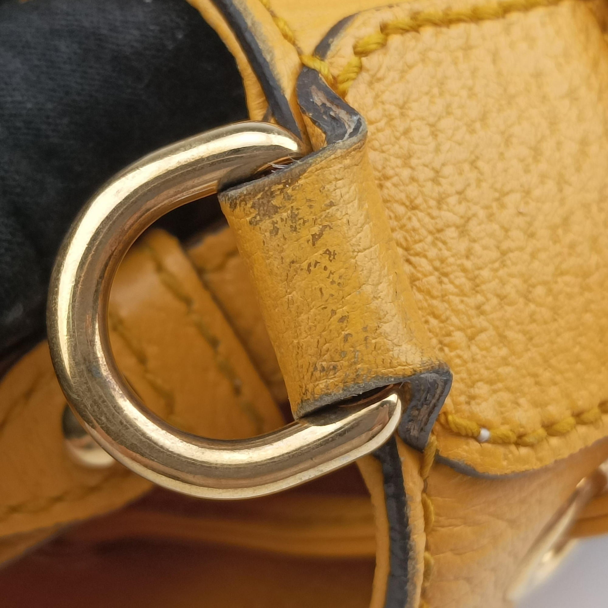 Secondhand Gucci Ophidia Yellow × Beige × Multicolor PVC coated canvas×Leather 550621 shoulderbag | stylenewstar