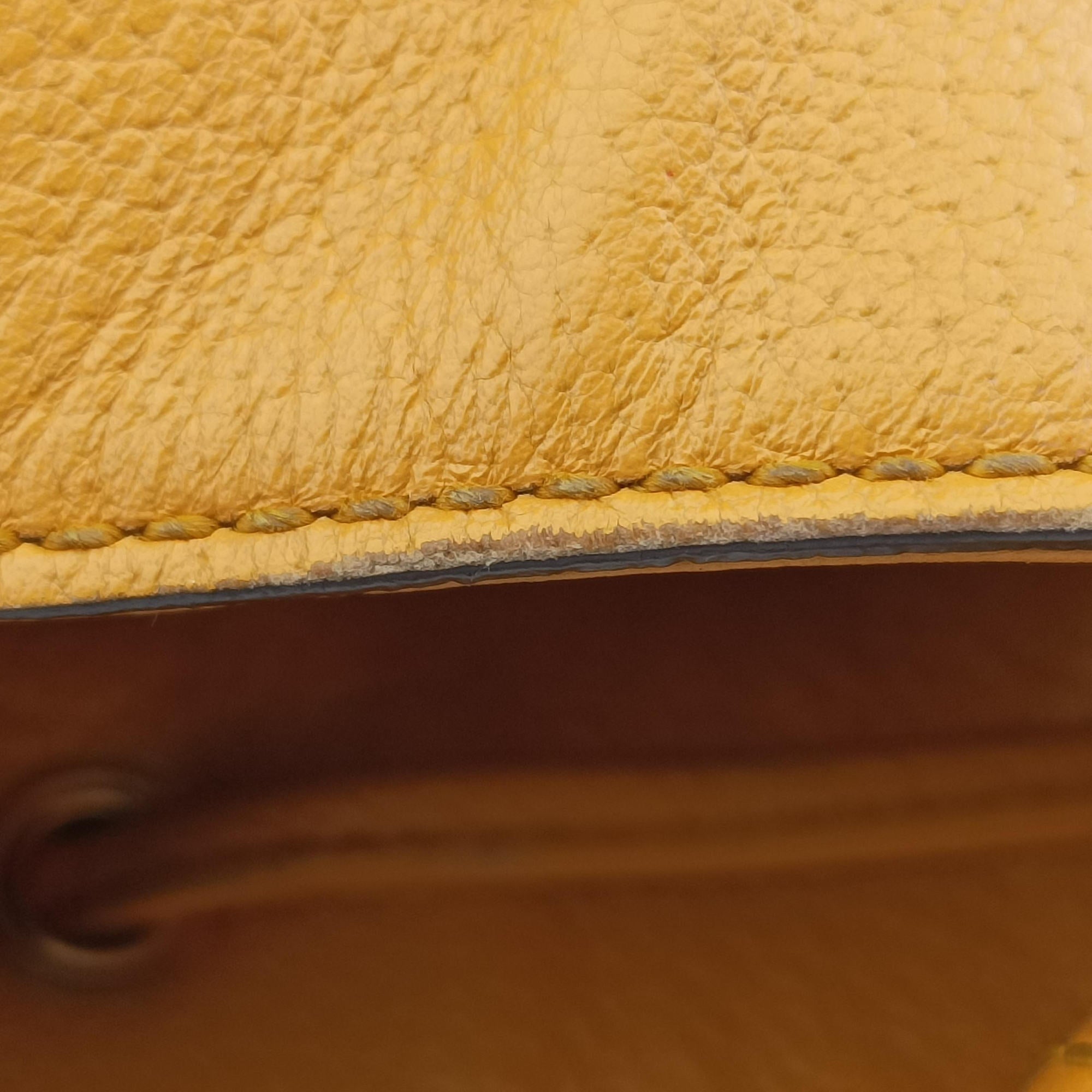 Secondhand Gucci Ophidia Yellow × Beige × Multicolor PVC coated canvas×Leather 550621 shoulderbag | stylenewstar