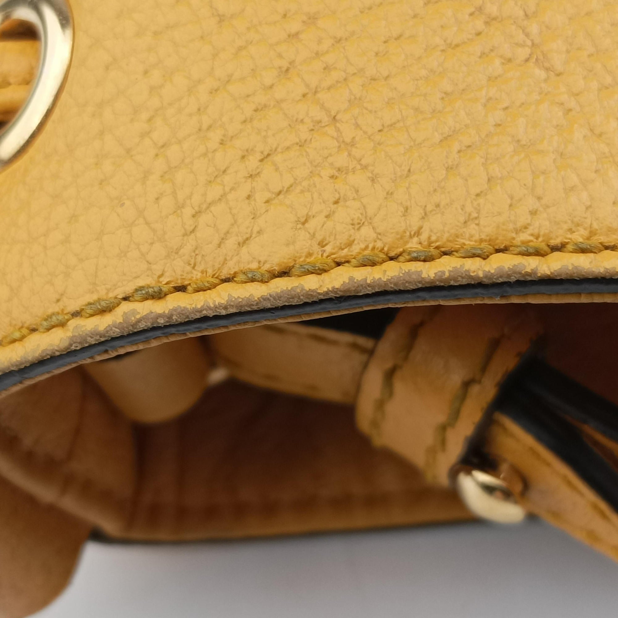 Secondhand Gucci Ophidia Yellow × Beige × Multicolor PVC coated canvas×Leather 550621 shoulderbag | stylenewstar