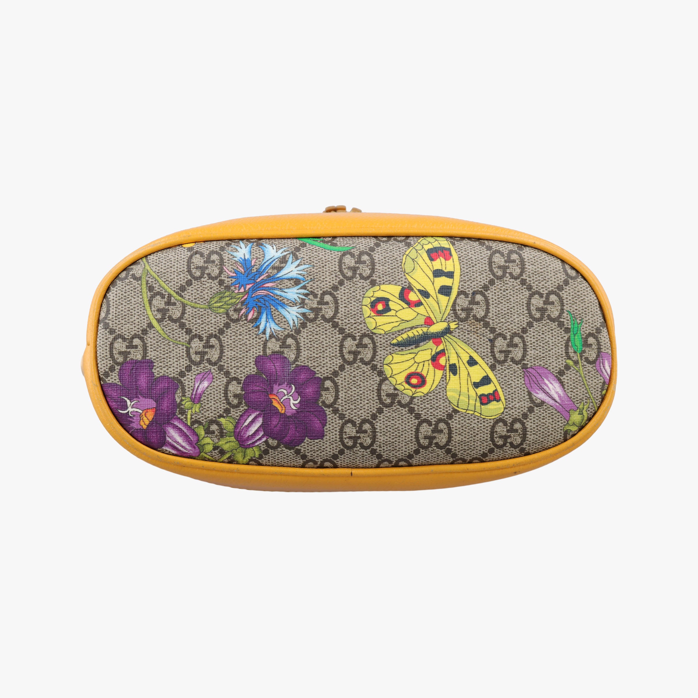 Secondhand Gucci Ophidia Yellow × Beige × Multicolor PVC coated canvas×Leather 550621 shoulderbag | stylenewstar