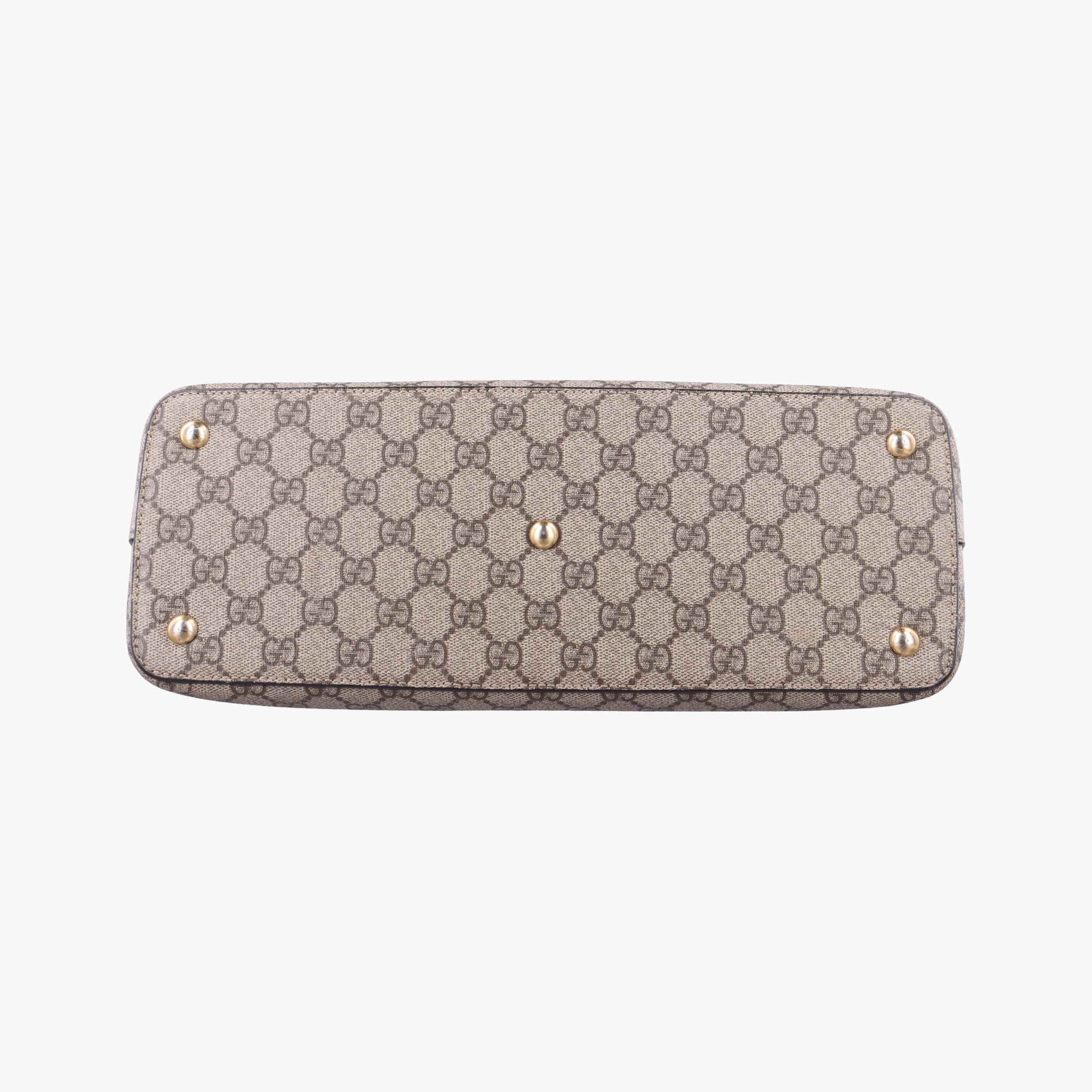 Pre-owned Gucci GG SUPREME Beige×Pink×Red PVC coated canvas×Leather 409534 handbag | stylenewstar