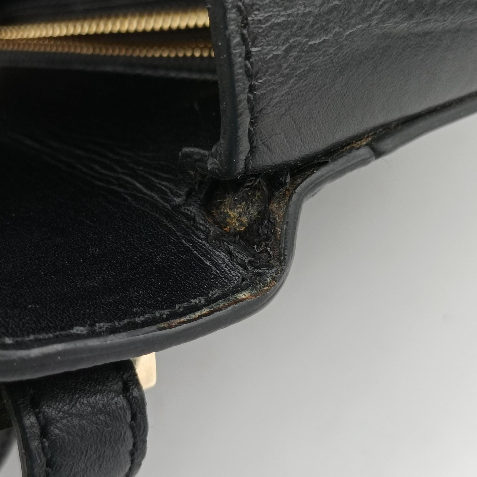 Pre-owned Givenchy Pandora Black Leather  shoulderbag | stylenewstar