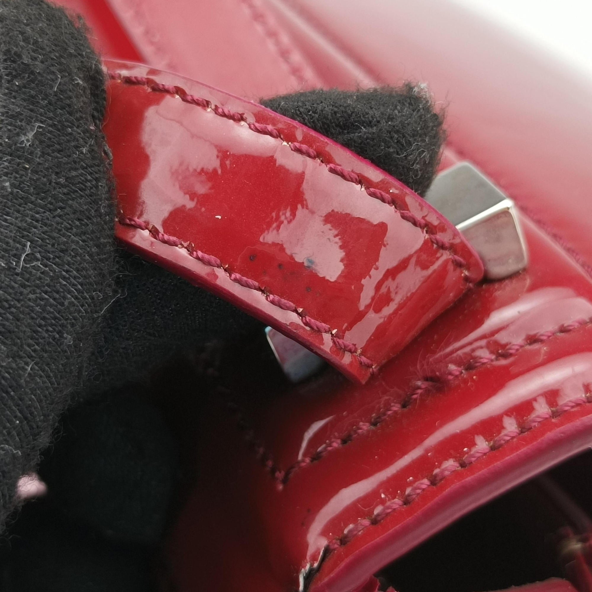 Pre-owned Givenchy Pandora Box Red Patent Leather  shoulderbag | stylenewstar