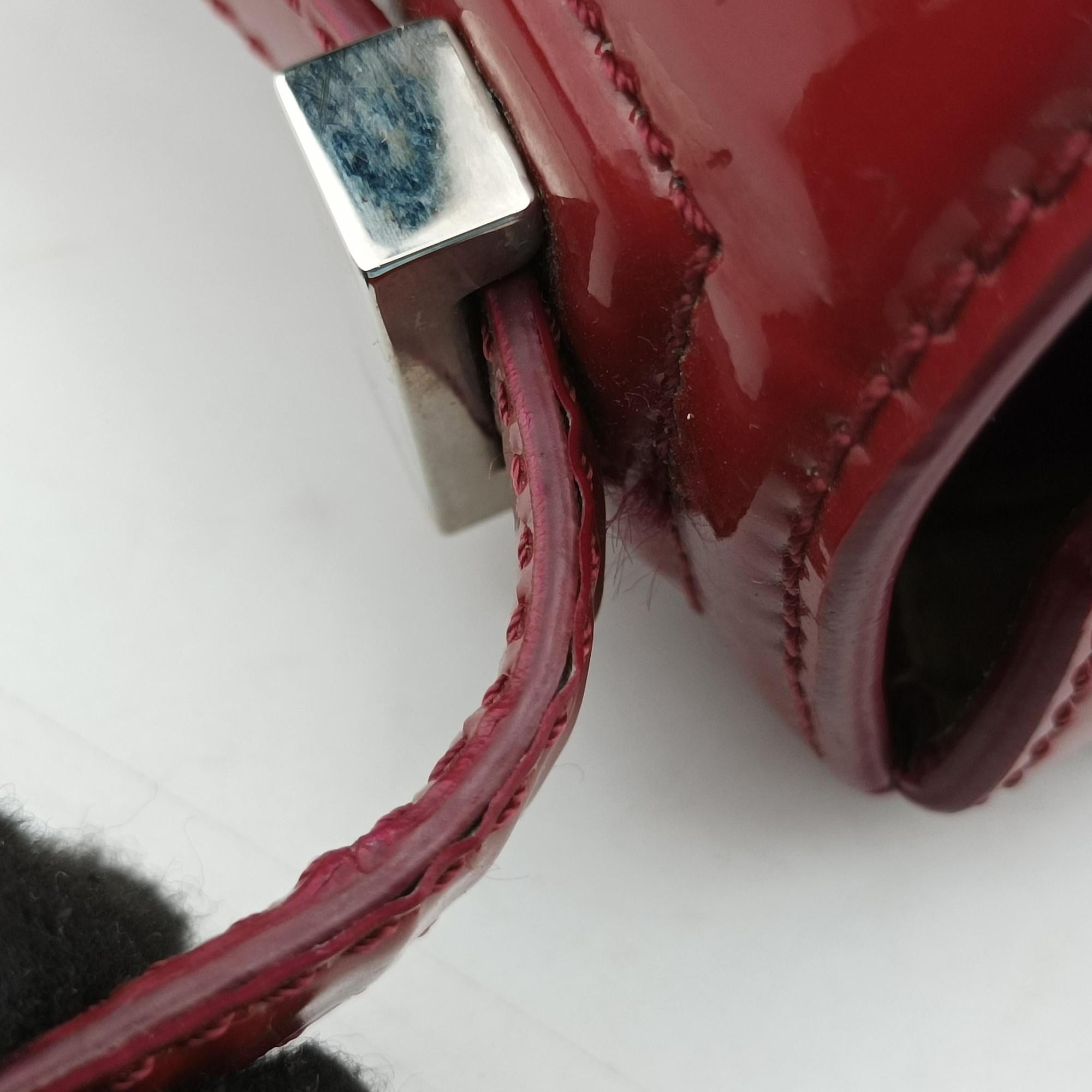 Pre-owned Givenchy Pandora Box Red Patent Leather  shoulderbag | stylenewstar