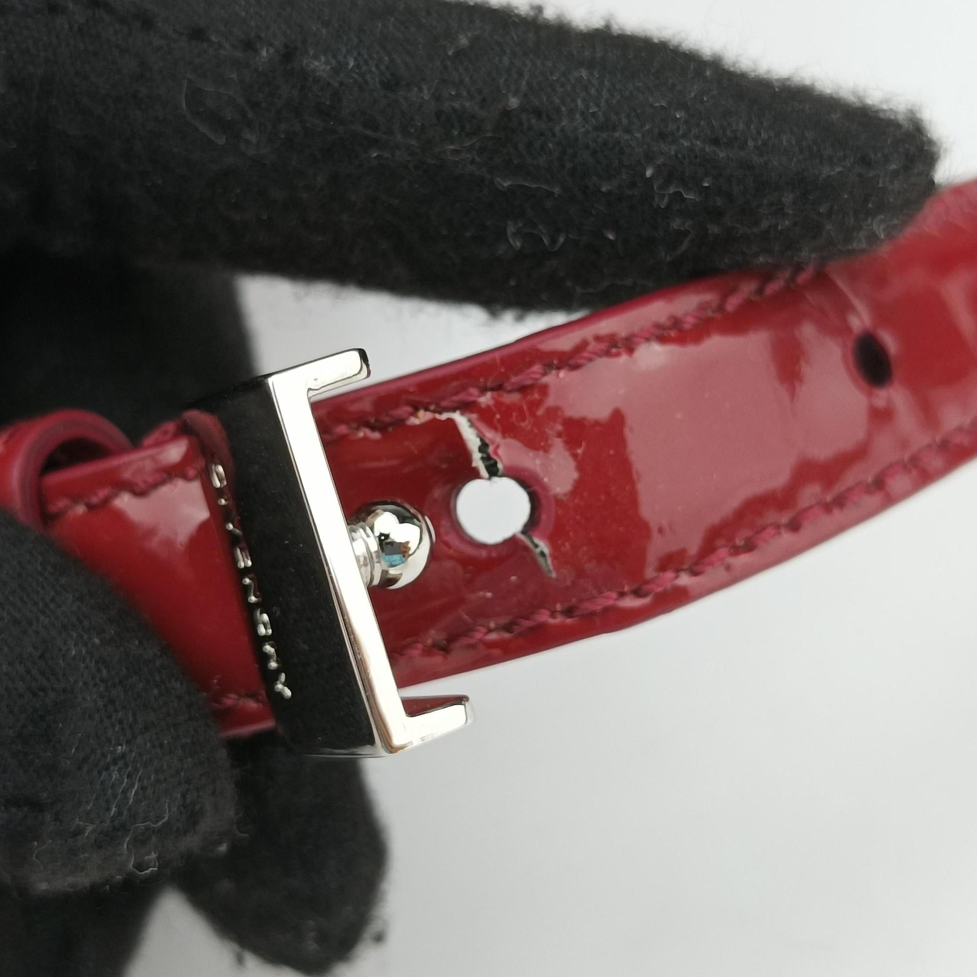 Pre-owned Givenchy Pandora Box Red Patent Leather  shoulderbag | stylenewstar