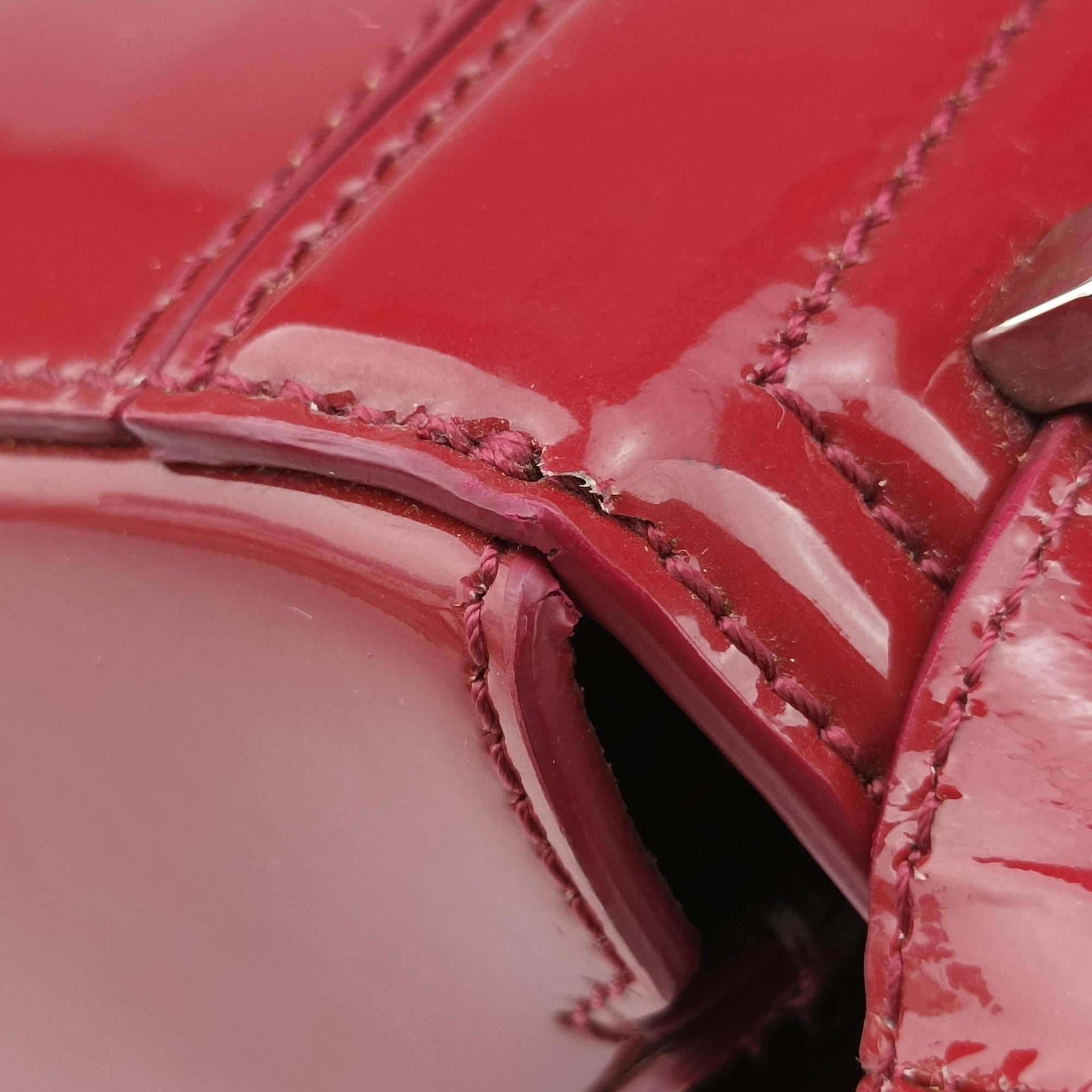 Pre-owned Givenchy Pandora Box Red Patent Leather  shoulderbag | stylenewstar