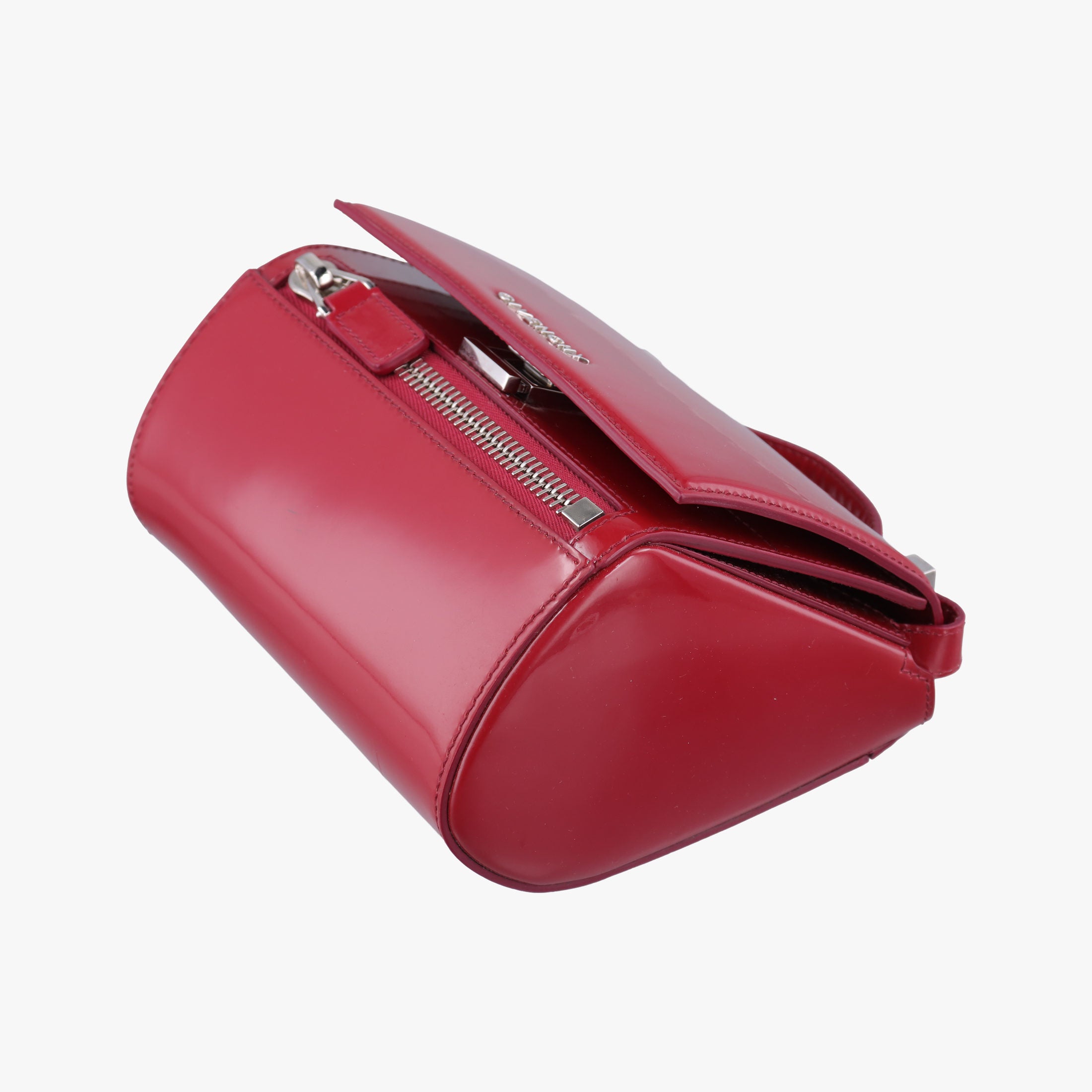 Pre-owned Givenchy Pandora Box Red Patent Leather  shoulderbag | stylenewstar