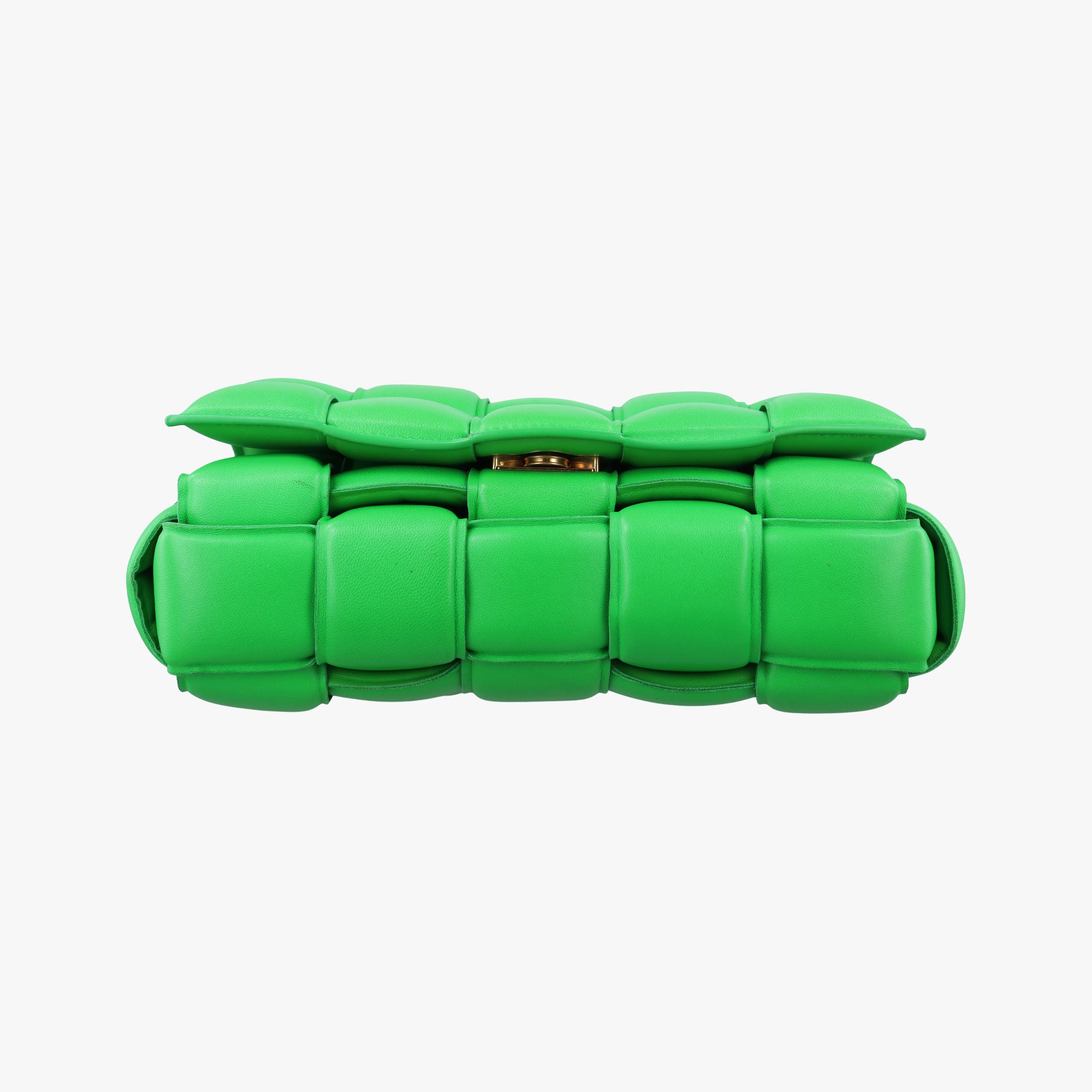 Pre-owned Bottega Veneta Padded Cassette Green lambskin  shoulderbag | stylenewstar