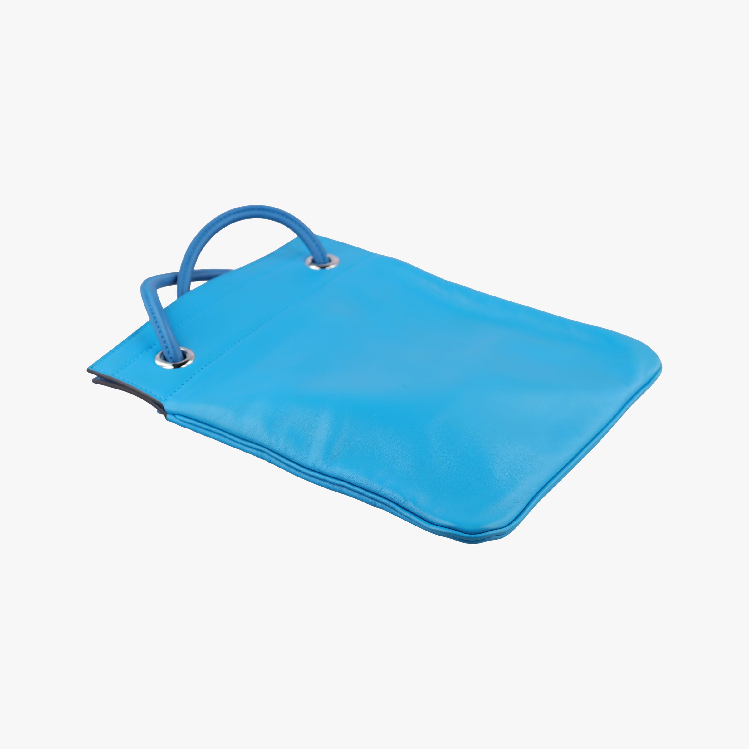 Vintage Hermes Sac Aline mini Blue lambskin  shoulderbag | stylenewstar
