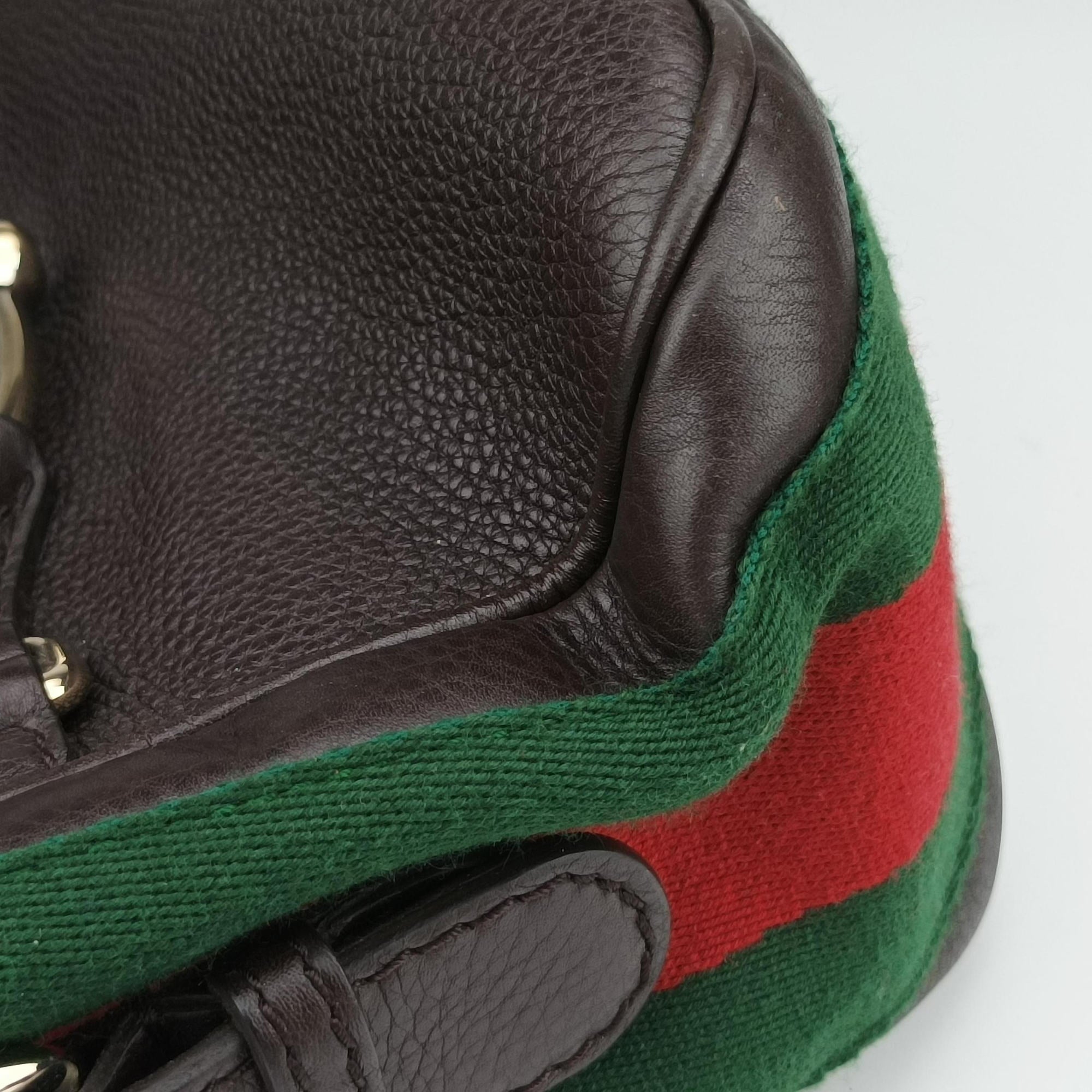 Secondhand Gucci Horsebit Hobo Brown leather 247602 shoulderbag | stylenewstar