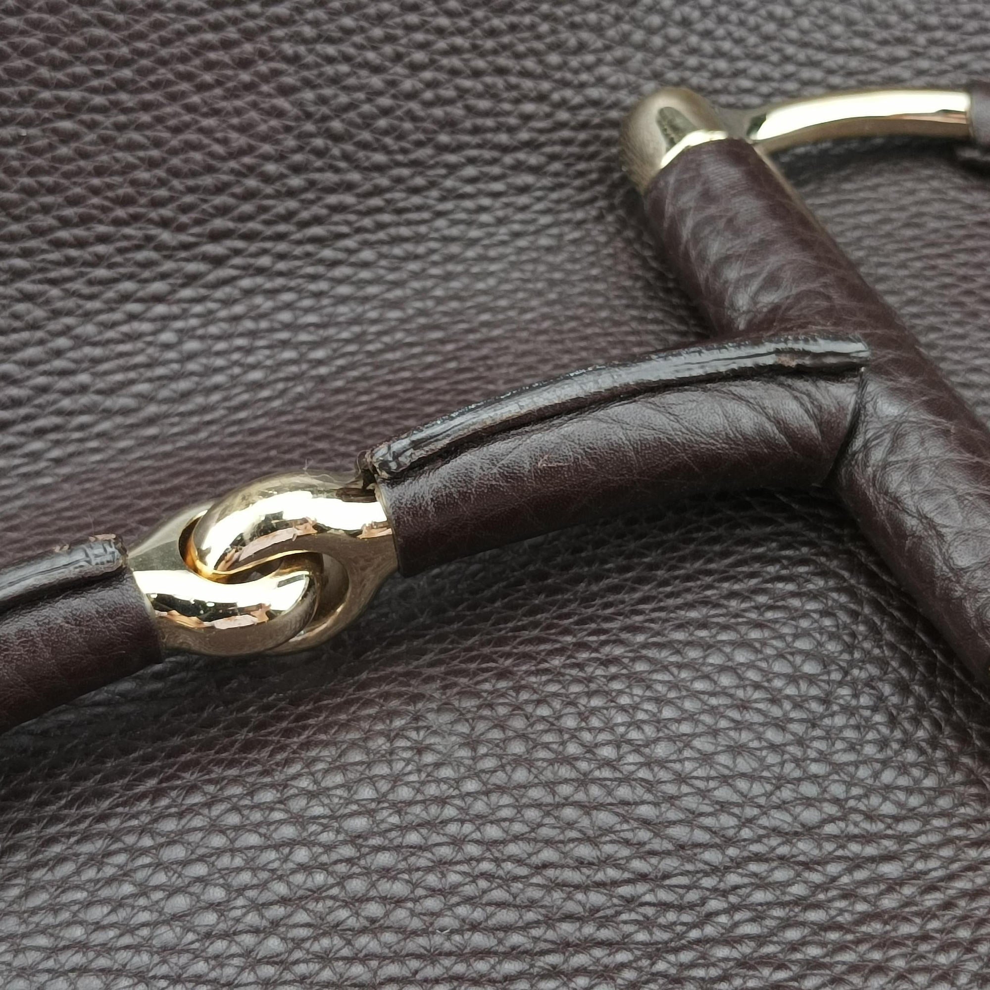 Secondhand Gucci Horsebit Hobo Brown leather 247602 shoulderbag | stylenewstar