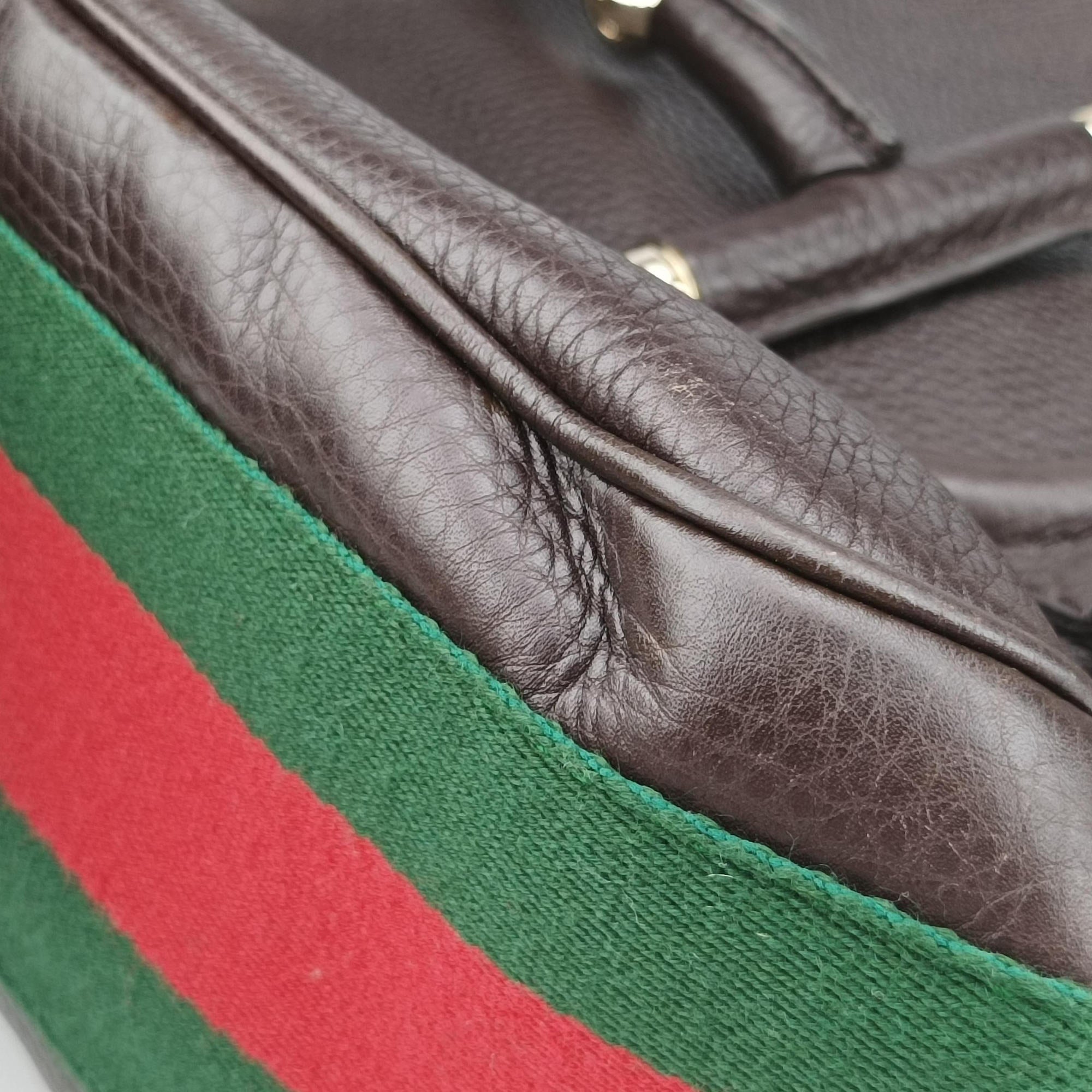 Secondhand Gucci Horsebit Hobo Brown leather 247602 shoulderbag | stylenewstar