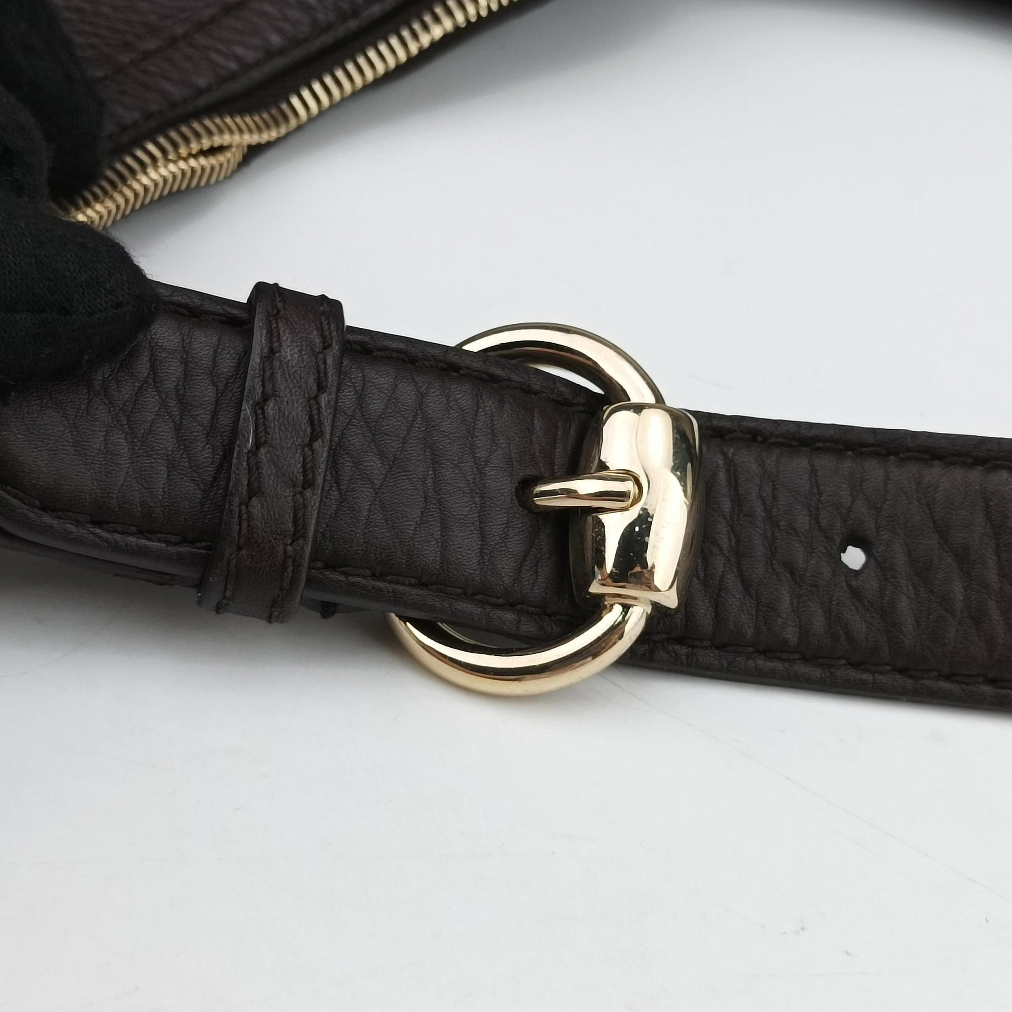 Secondhand Gucci Horsebit Hobo Brown leather 247602 shoulderbag | stylenewstar