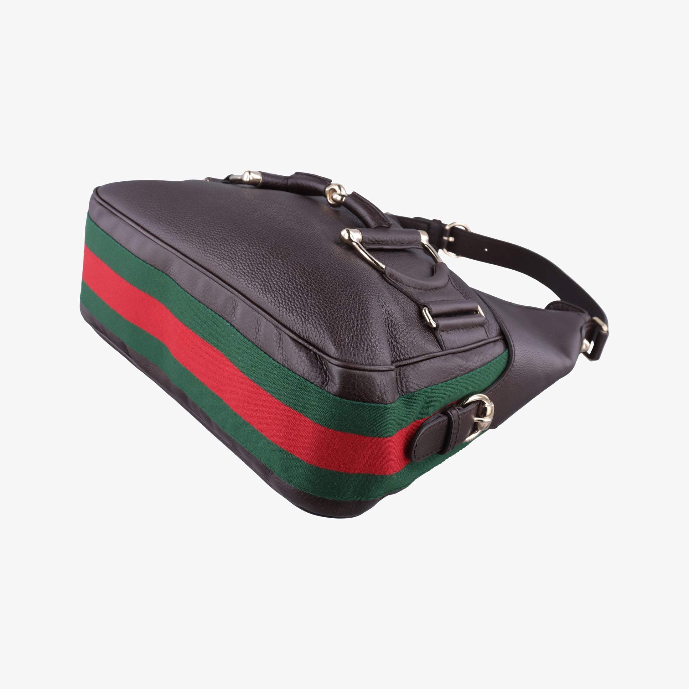 Secondhand Gucci Horsebit Hobo Brown leather 247602 shoulderbag | stylenewstar