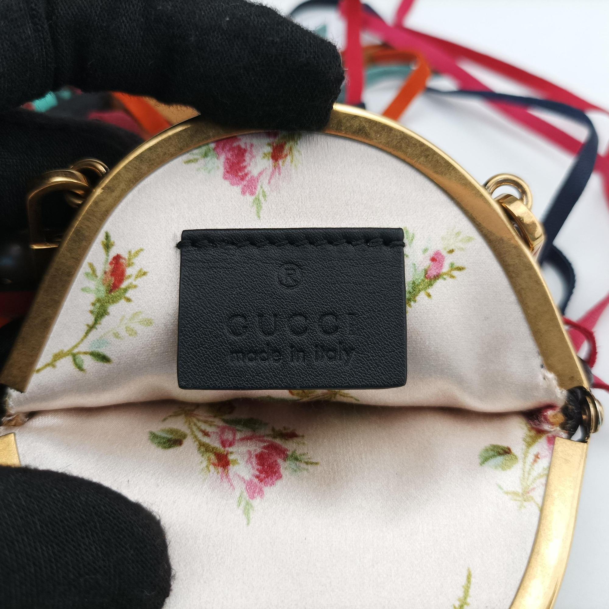 Secondhand Gucci Animalier Mini Frame Bag Black Leather 488428 shoulderbag | stylenewstar