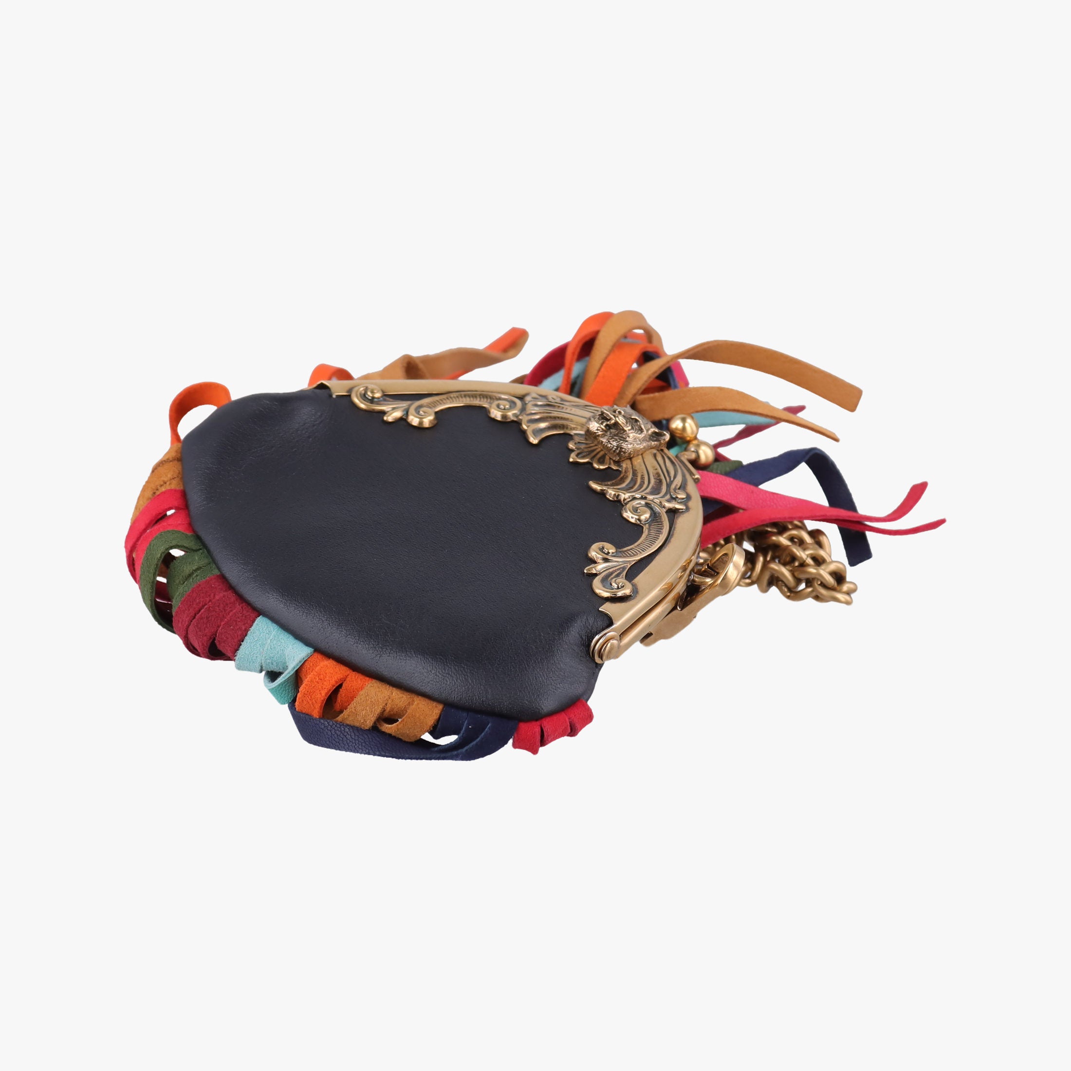 Secondhand Gucci Animalier Mini Frame Bag Black Leather 488428 shoulderbag | stylenewstar