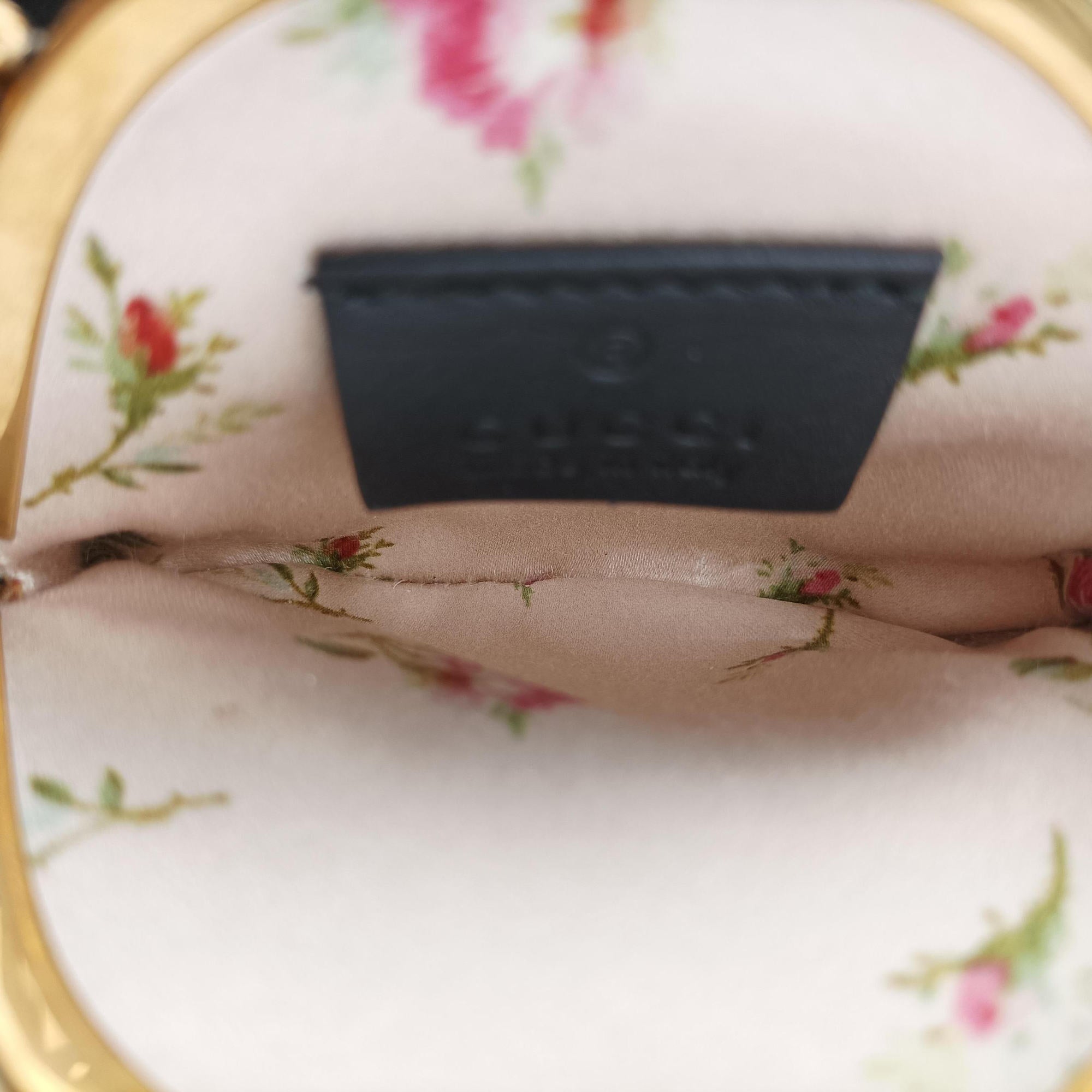 Secondhand Gucci Animalier Mini Frame Bag Black Leather 488428 shoulderbag | stylenewstar
