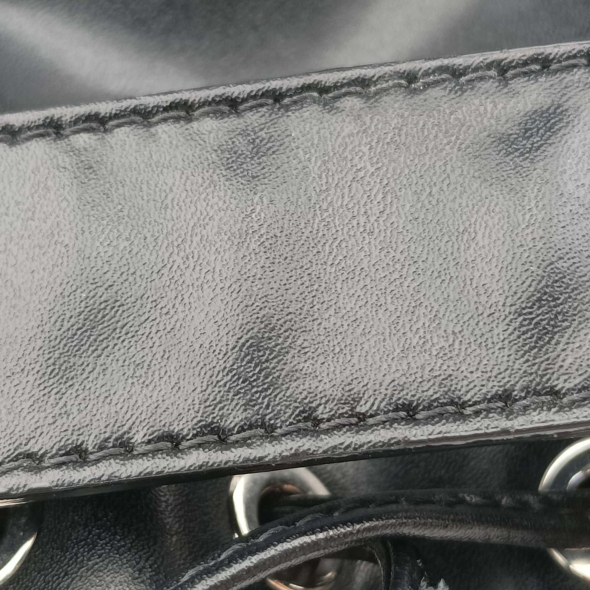 Secondhand Fendi Mon Tresor Mini Bucket Black Leather 8BS010 handbag | stylenewstar