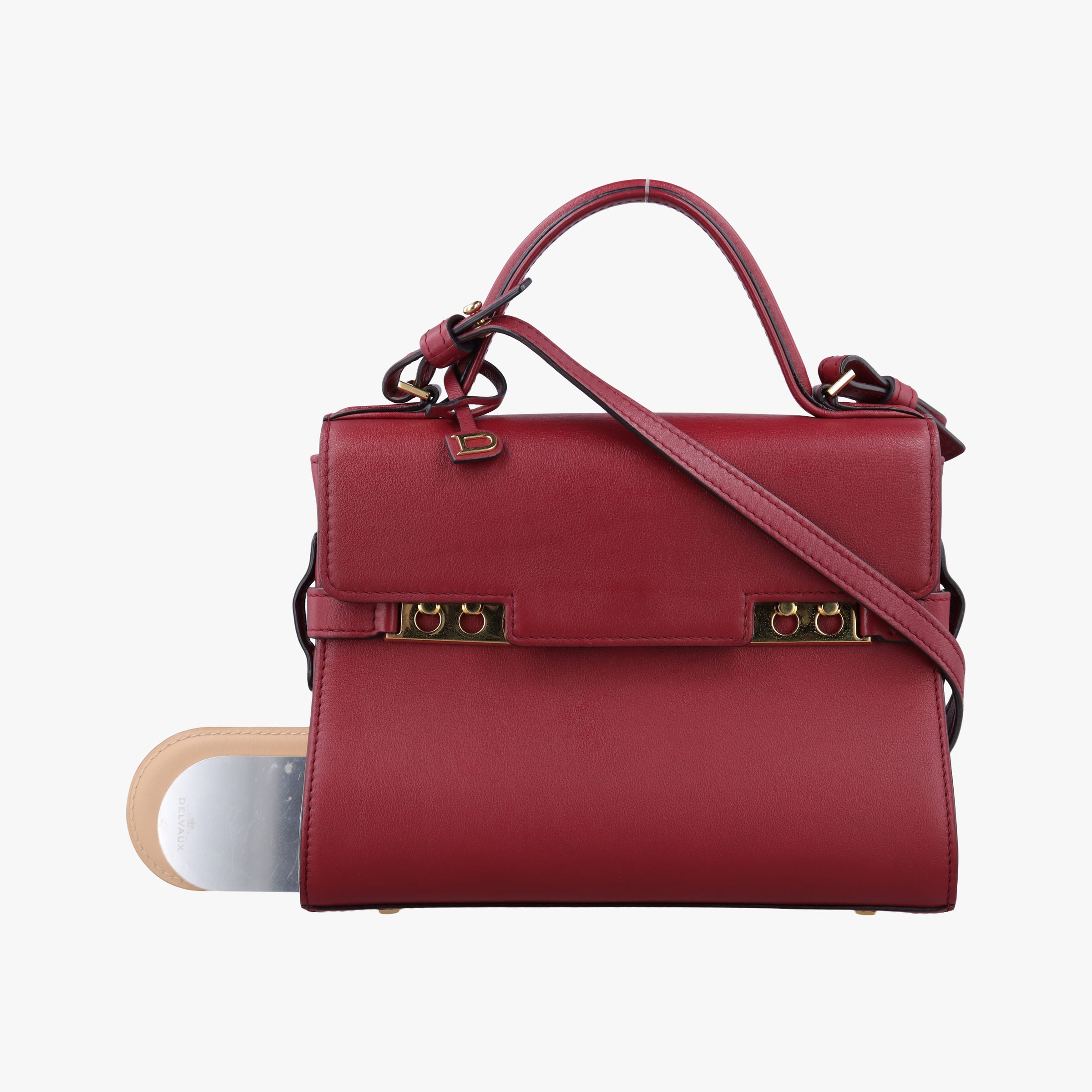 Secondhand Delvaux Tampete Burgundy Leather  shoulderbag | stylenewstar