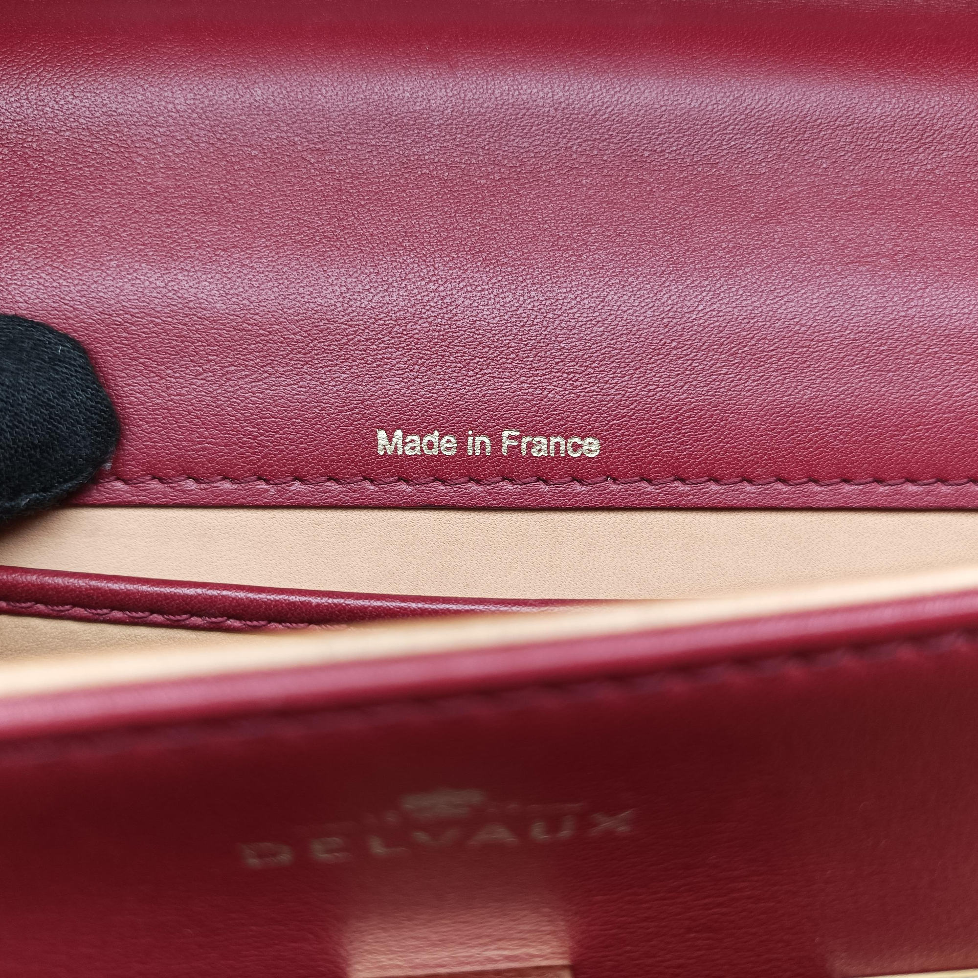 Secondhand Delvaux Tampete Burgundy Leather  shoulderbag | stylenewstar