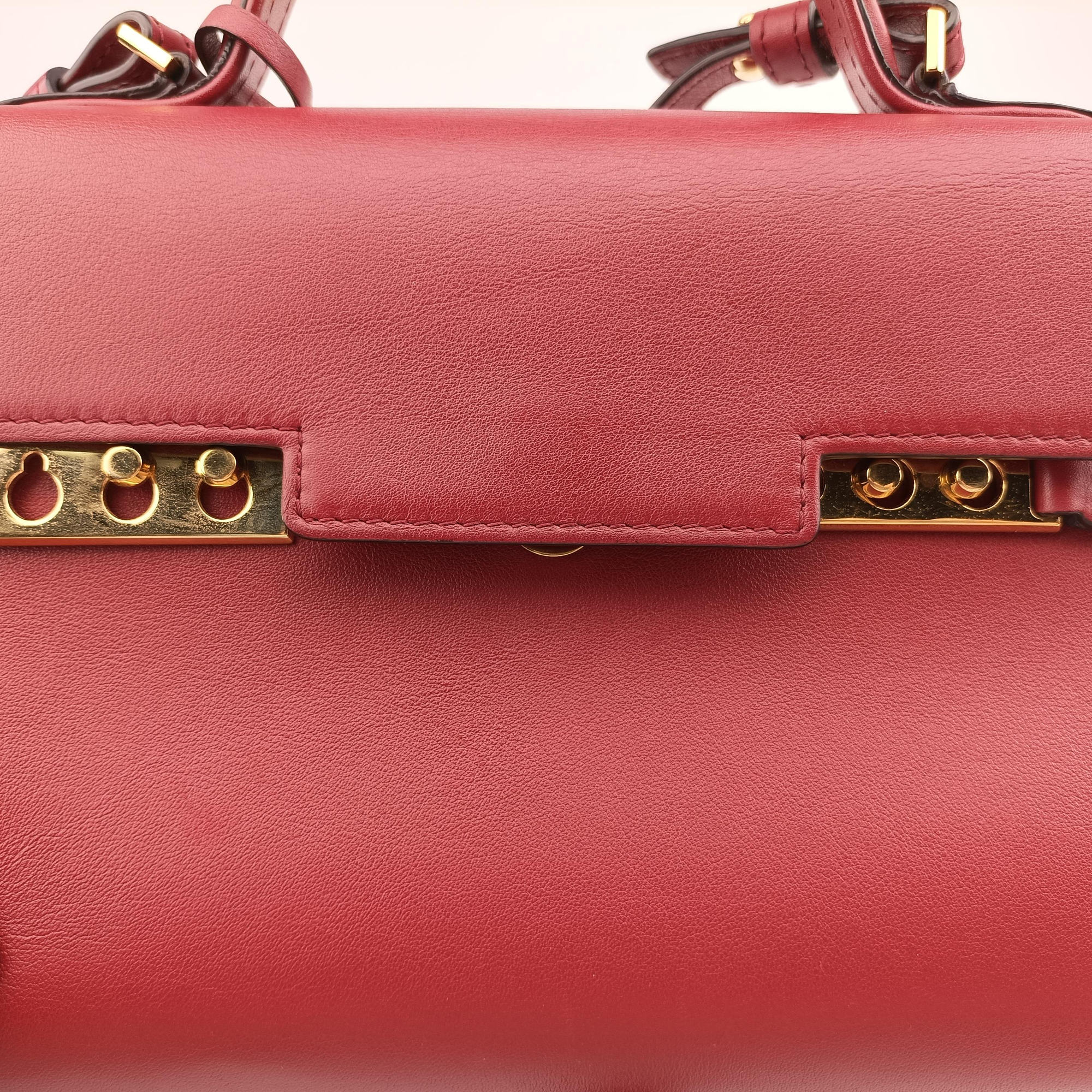 Secondhand Delvaux Tampete Burgundy Leather  shoulderbag | stylenewstar