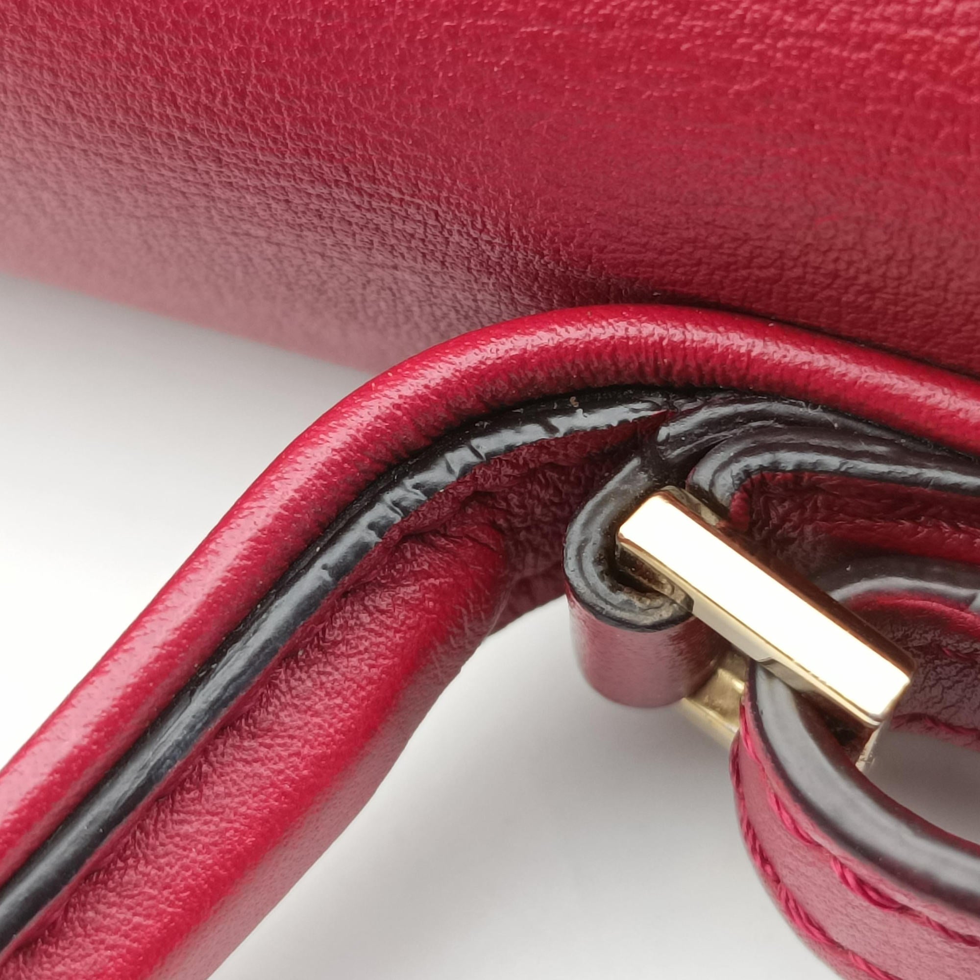 Secondhand Delvaux Tampete Burgundy Leather  shoulderbag | stylenewstar