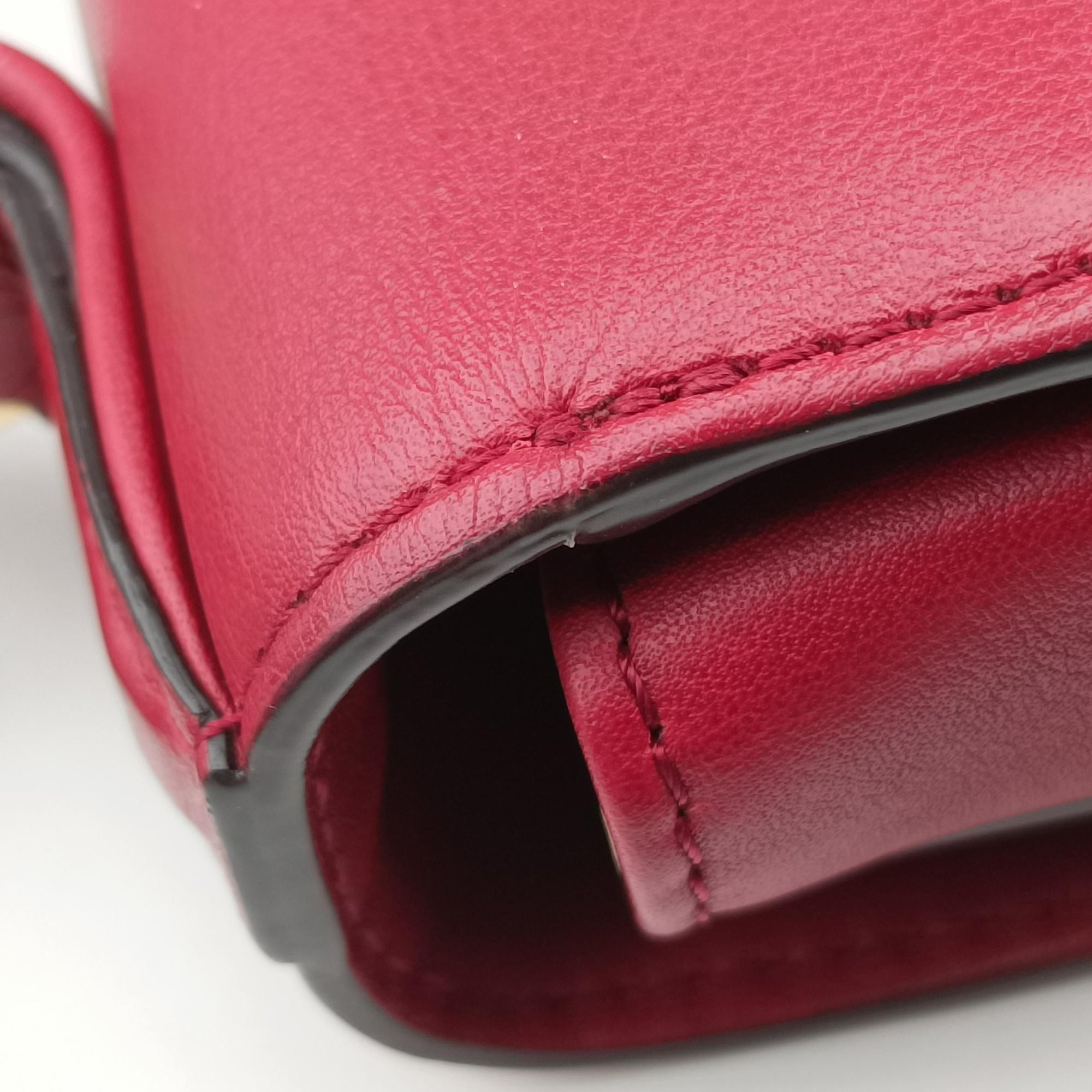 Secondhand Delvaux Tampete Burgundy Leather  shoulderbag | stylenewstar
