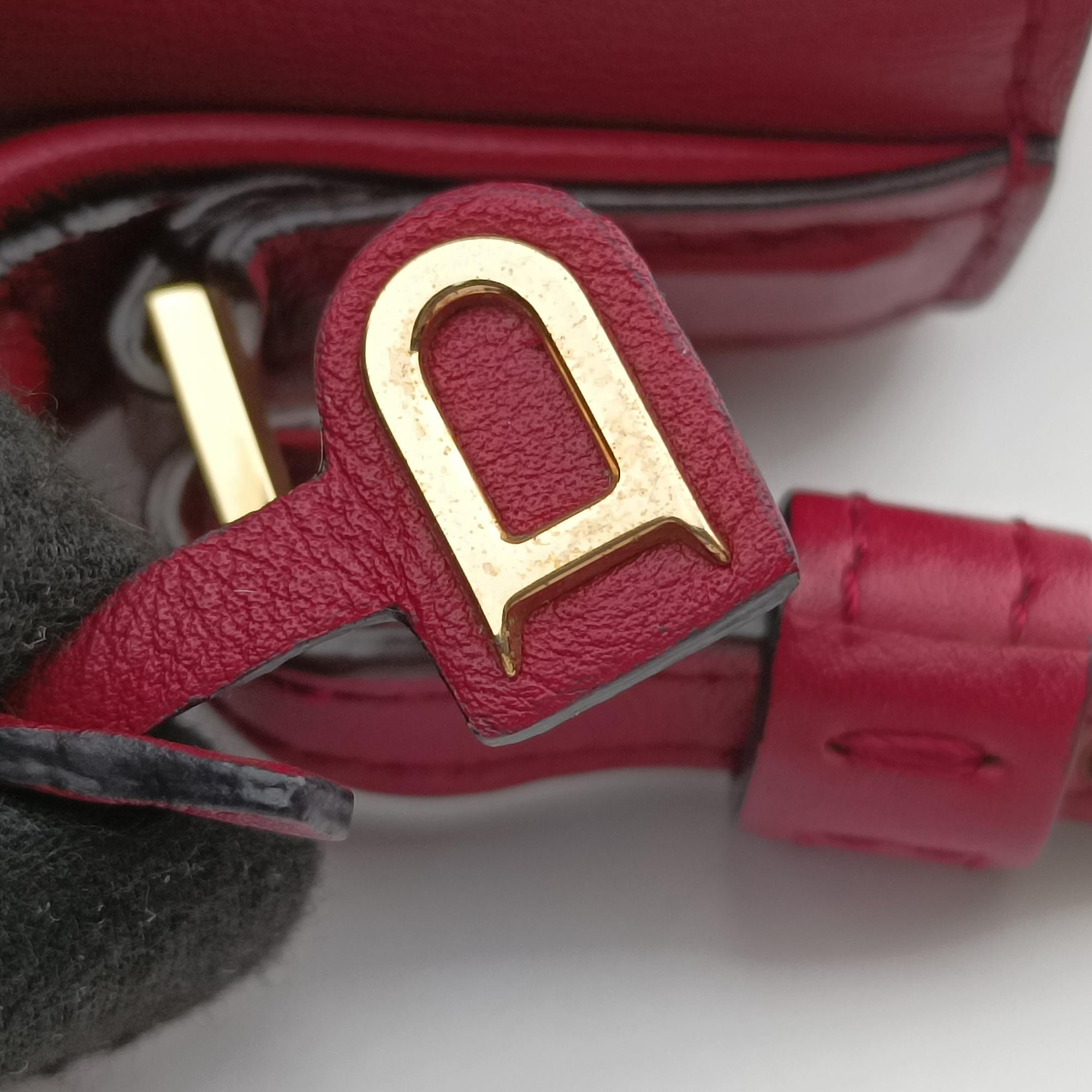 Secondhand Delvaux Tampete Burgundy Leather  shoulderbag | stylenewstar