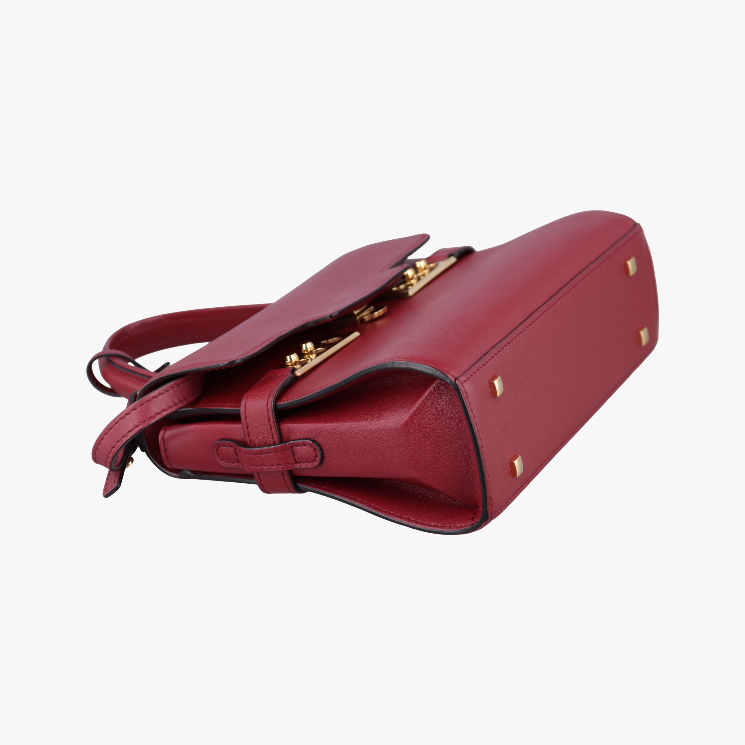 Secondhand Delvaux Tampete Burgundy Leather  shoulderbag | stylenewstar