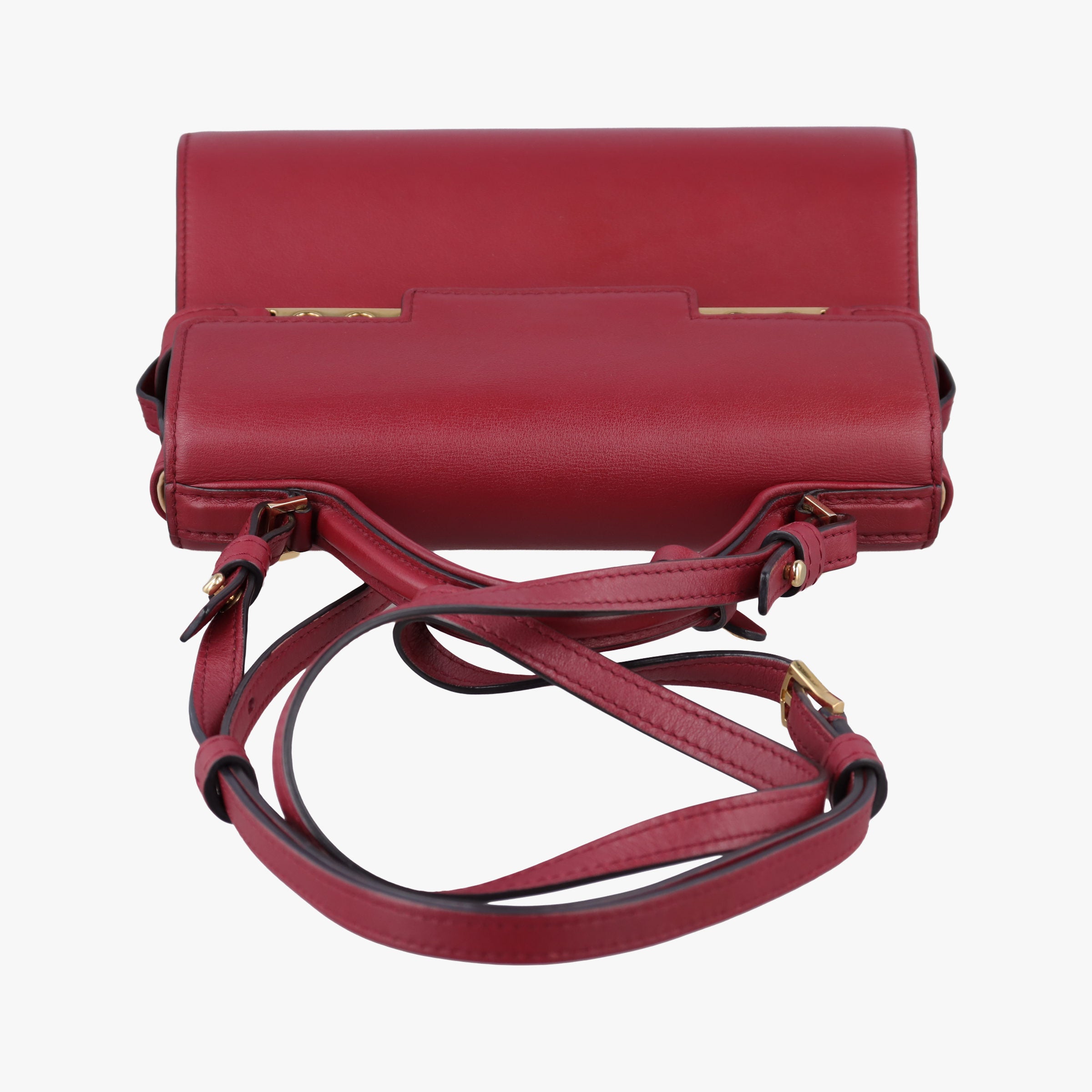 Secondhand Delvaux Tampete Burgundy Leather  shoulderbag | stylenewstar
