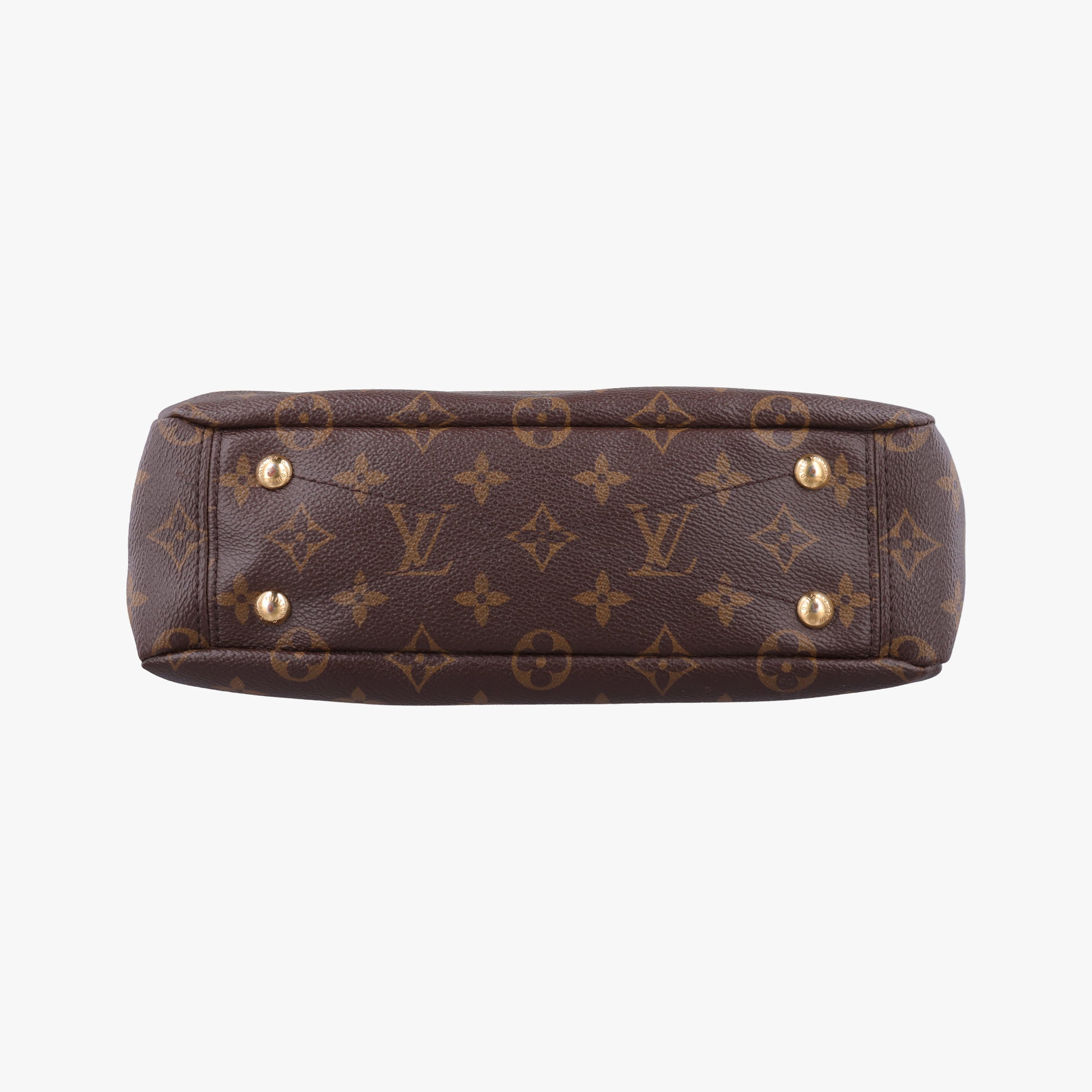 Pre-owned Louis Vuitton PALLAS brown×CERISE Monogram Canvas×calf leather M41175 shoulderbag | stylenewstar
