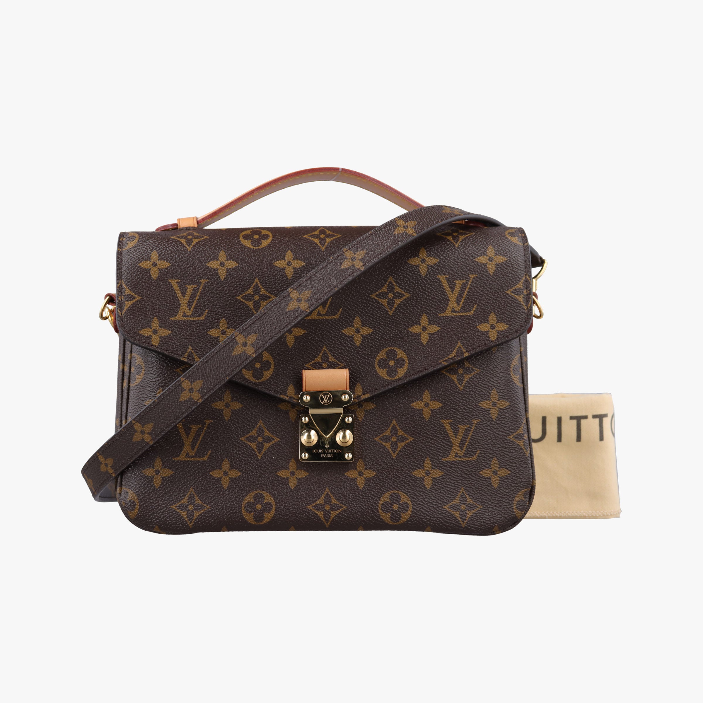 Vintage Louis Vuitton Pochette Metis MM Brown Monogram Canvas M44875 shoulderbag | stylenewstar