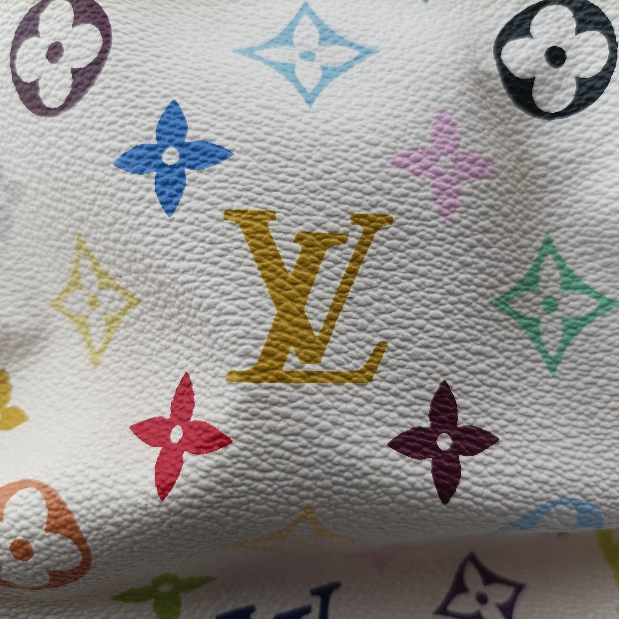 Secondhand Louis Vuitton Petit NOe white Monogram Multicolor M42229 shoulderbag | stylenewstar