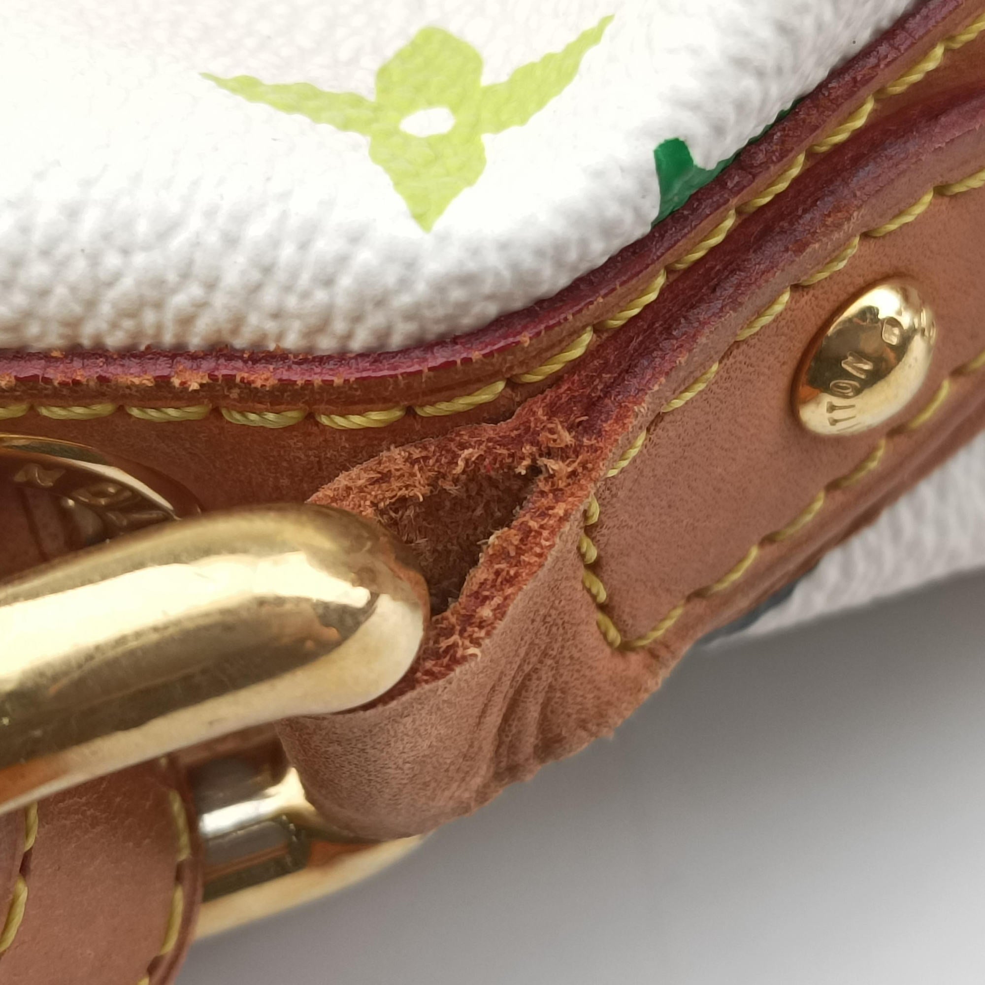 Secondhand Louis Vuitton Petit NOe white Monogram Multicolor M42229 shoulderbag | stylenewstar