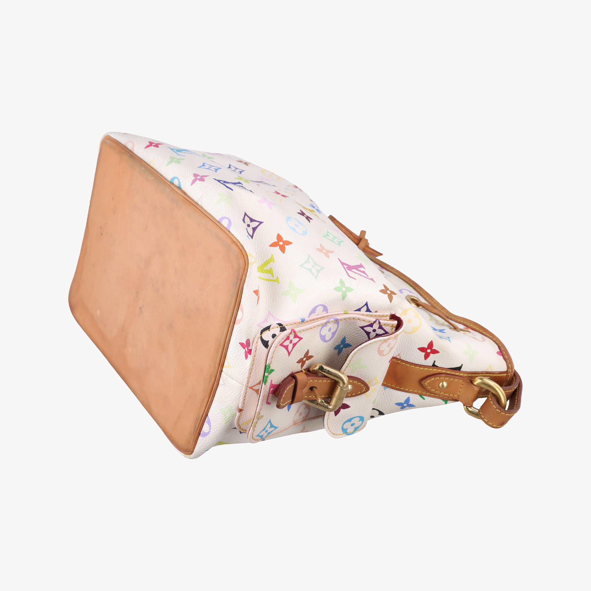 Secondhand Louis Vuitton Petit NOe white Monogram Multicolor M42229 shoulderbag | stylenewstar