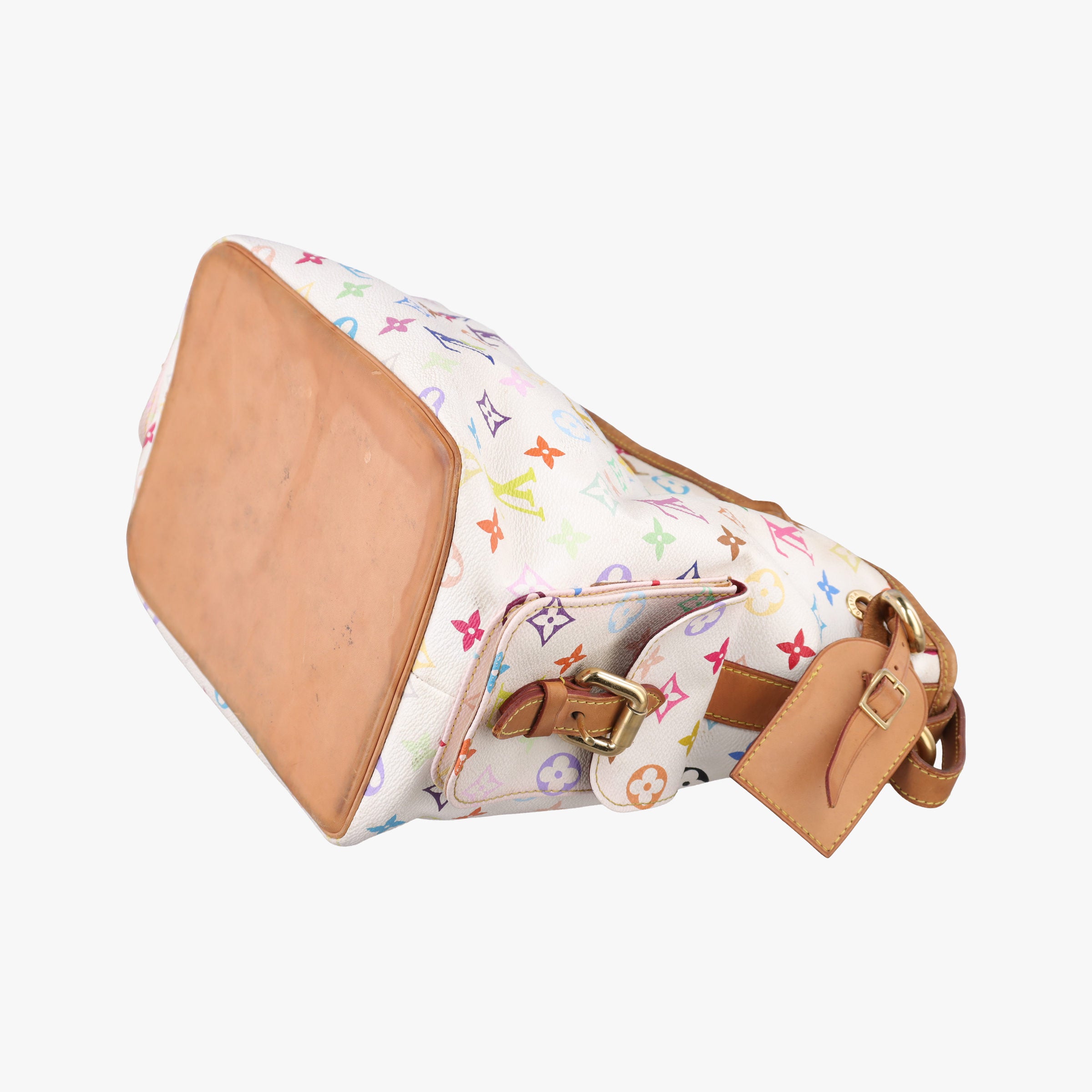 Secondhand Louis Vuitton Petit NOe white Monogram Multicolor M42229 shoulderbag | stylenewstar